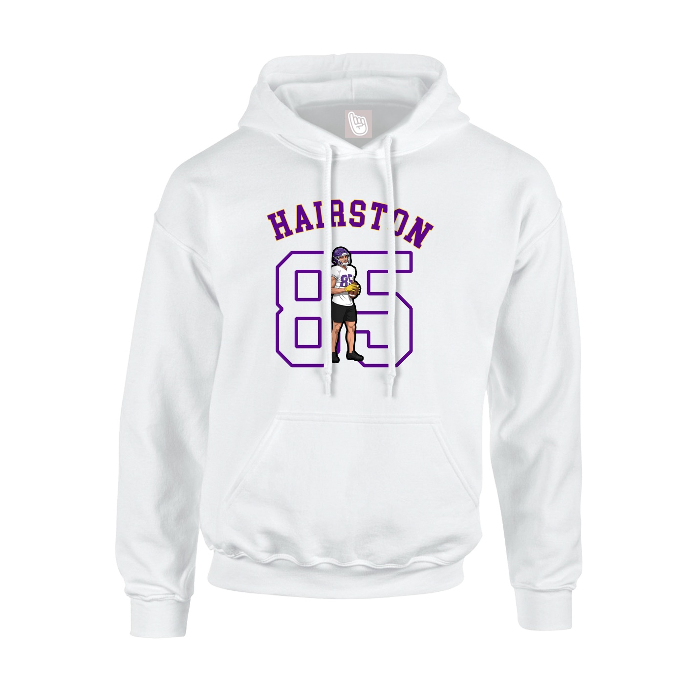 Youth Hoodie — Shirsey Arch in White