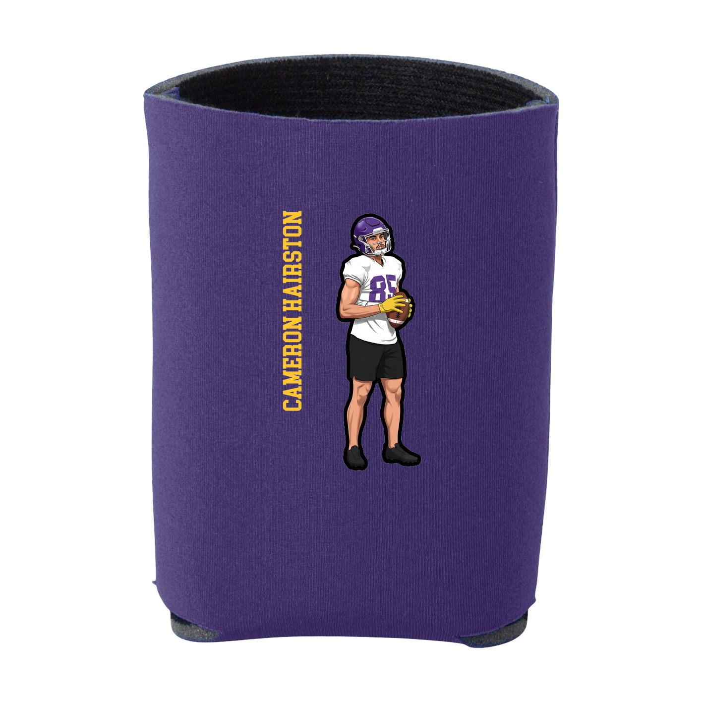 Can Holder — Name Vertical in Purple