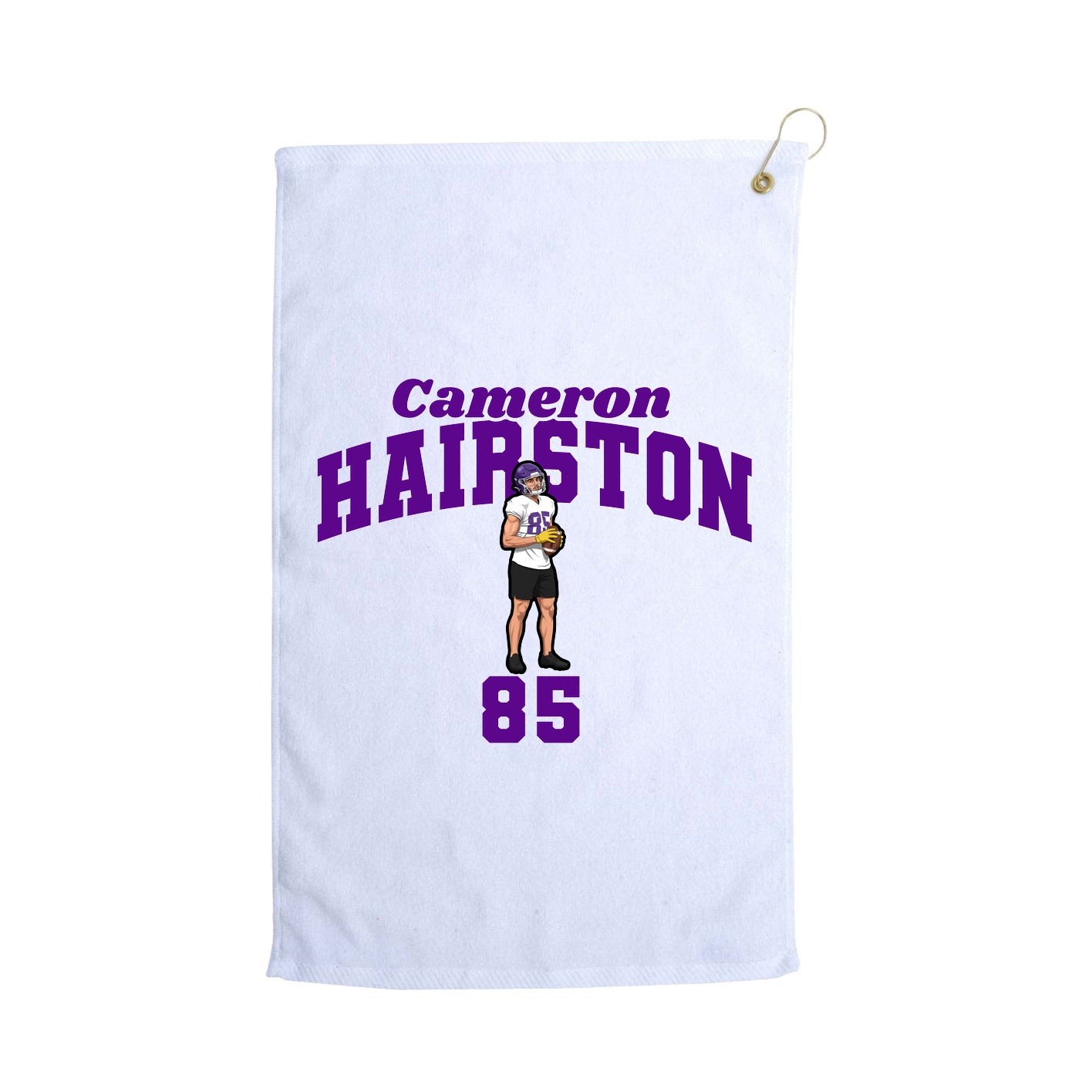 Golf Towel — Signature Arch in White