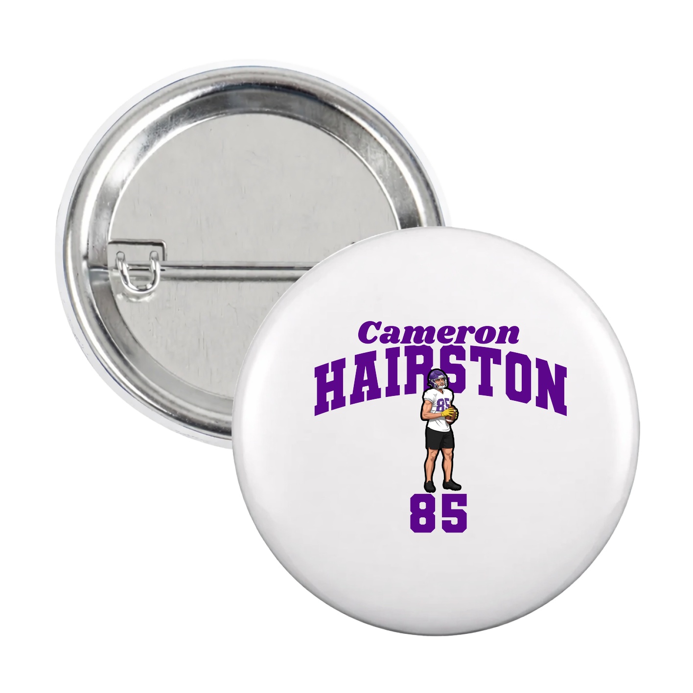 Game Day Button — Signature Arch in White