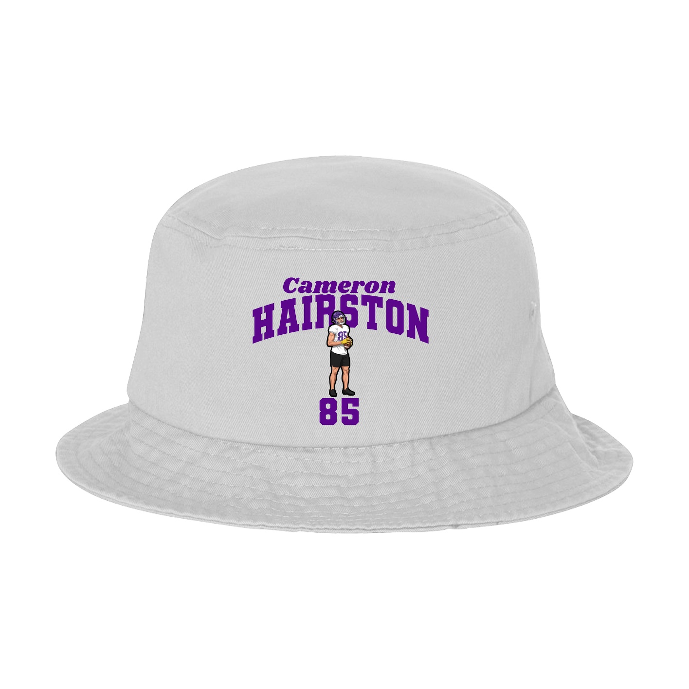 Bucket Cap — Signature Arch in White