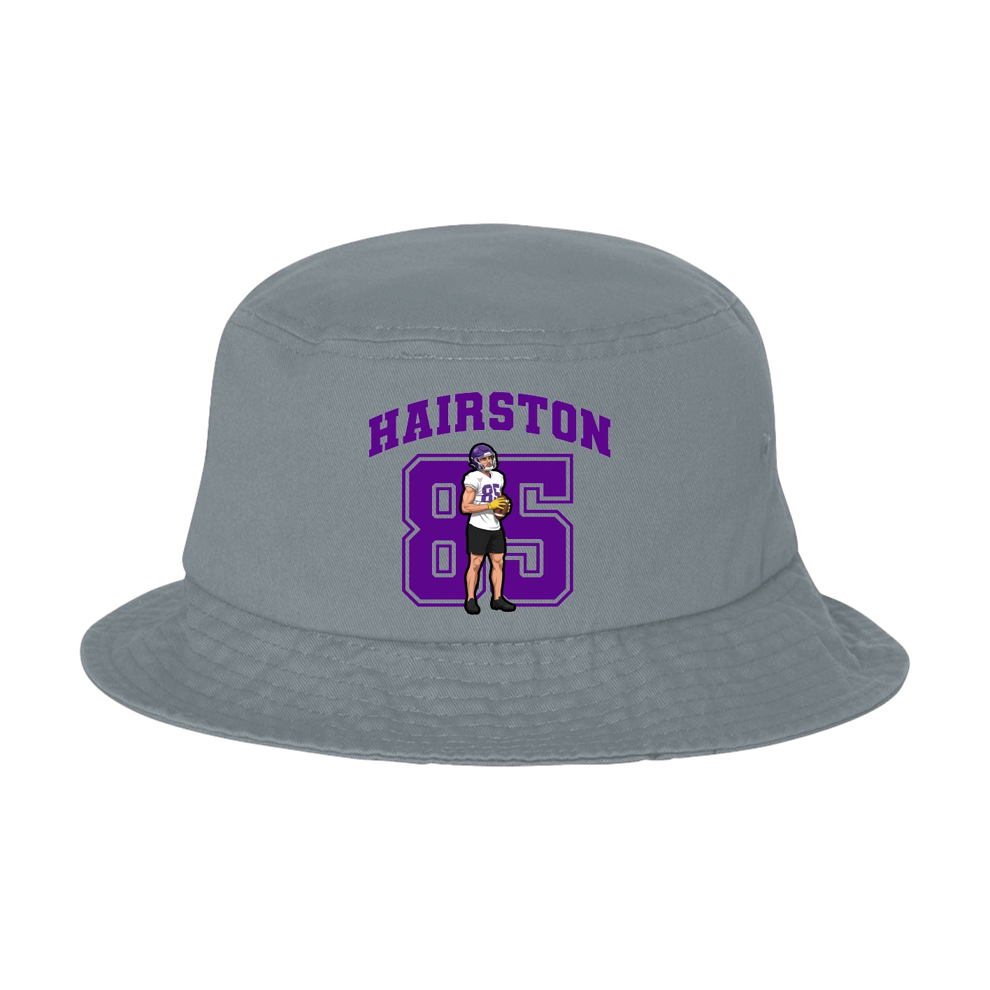 Bucket Cap — Number in Grey