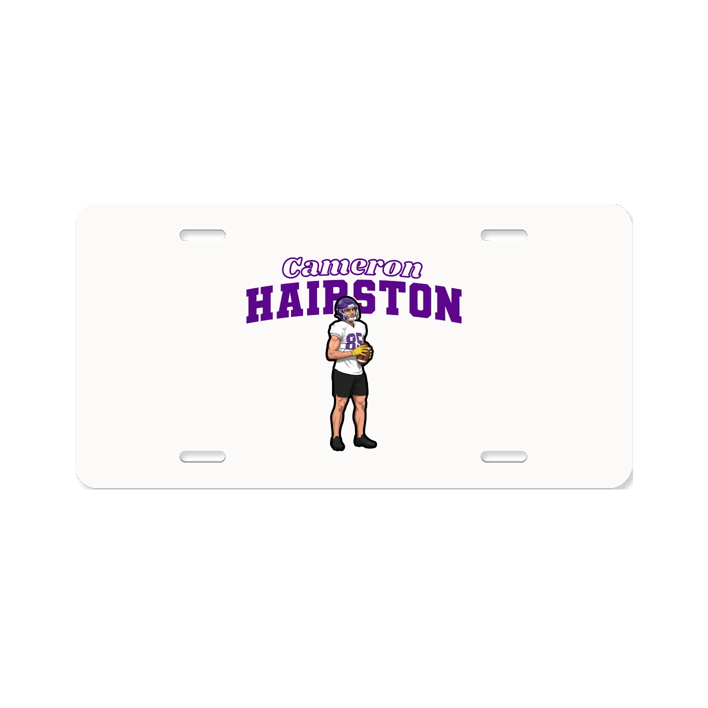 License Plate — Name Arch in Classic