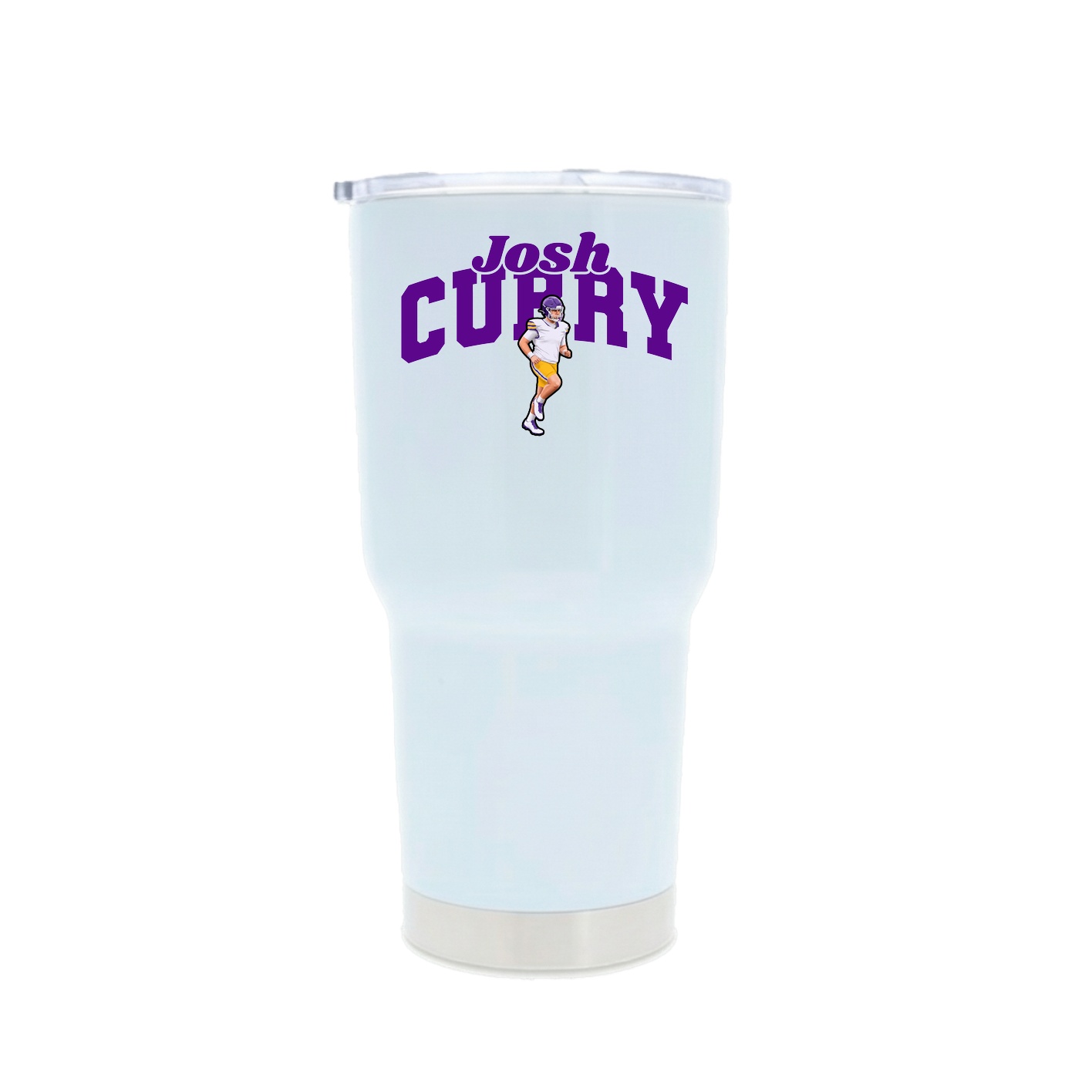 30oz Stainless Steel Tumbler — Signature Arch in White