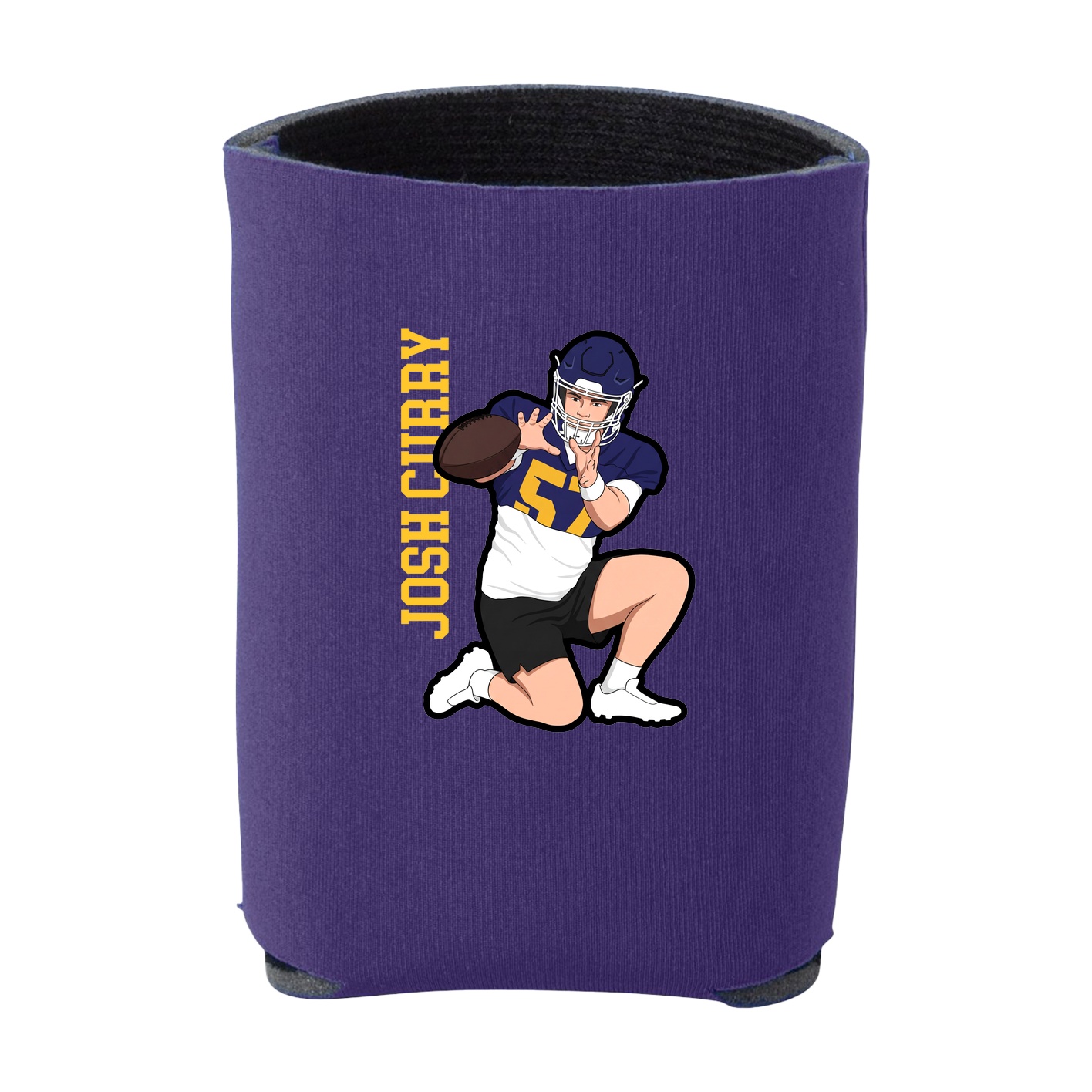 Can Holder — Name Vertical in Purple