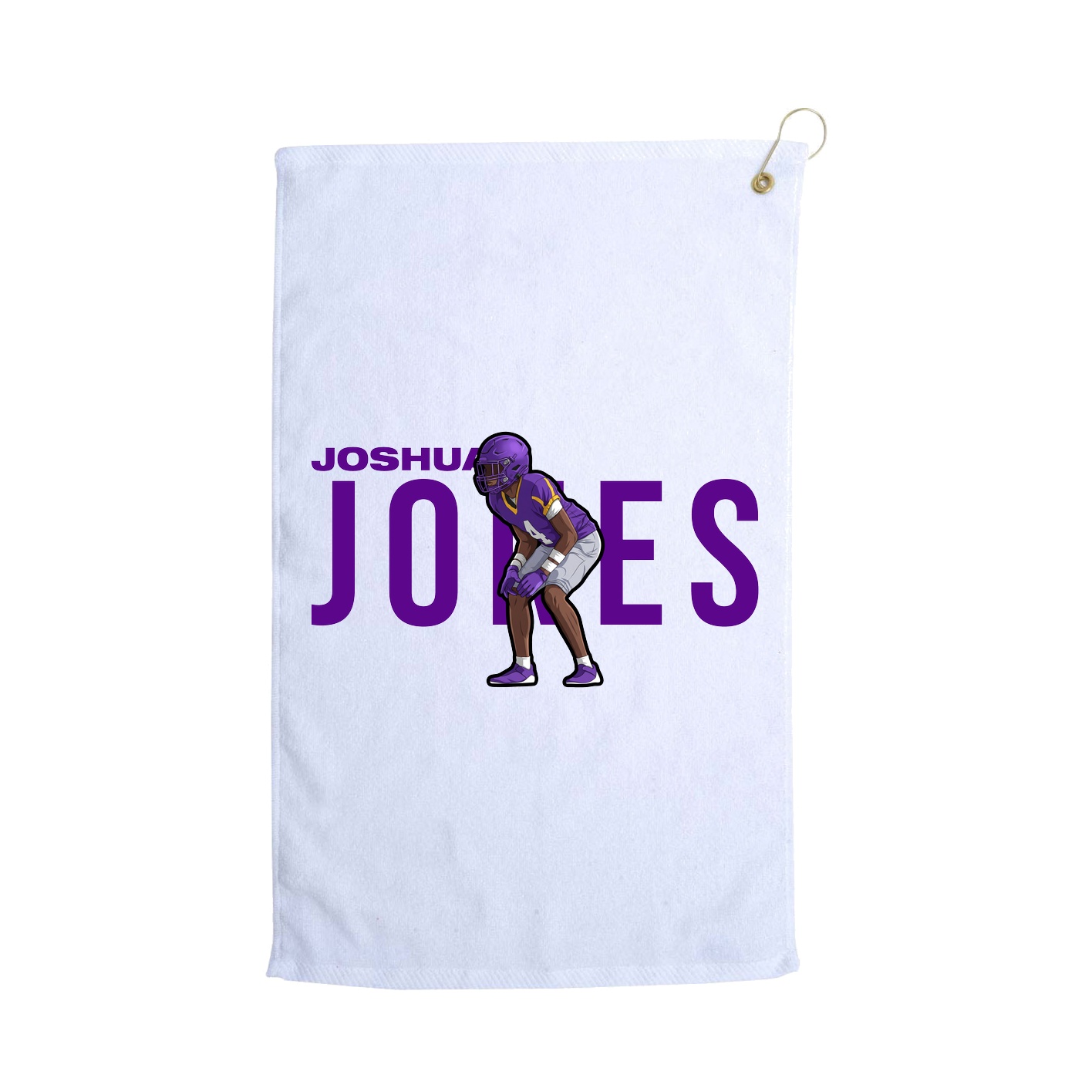 Golf Towel — Player Name in White