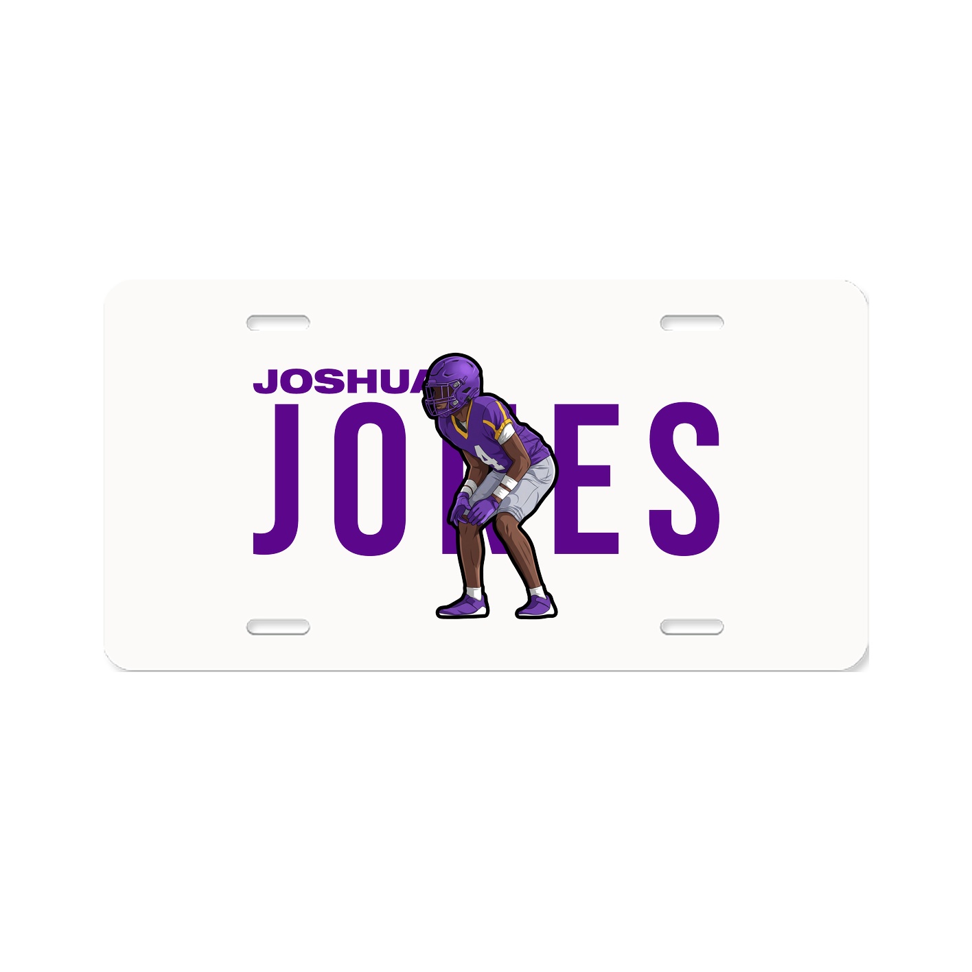 License Plate — Player Name in Classic