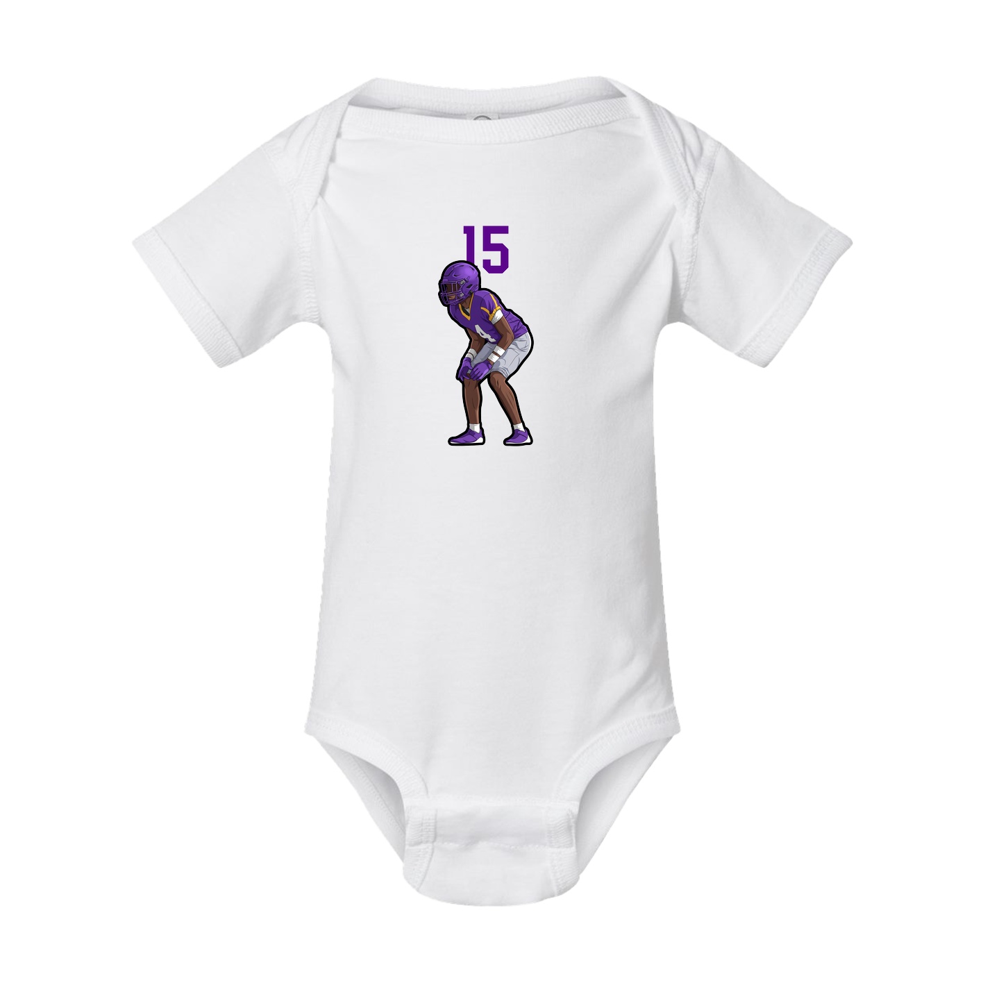 Baby Onesie — Number Top in White
