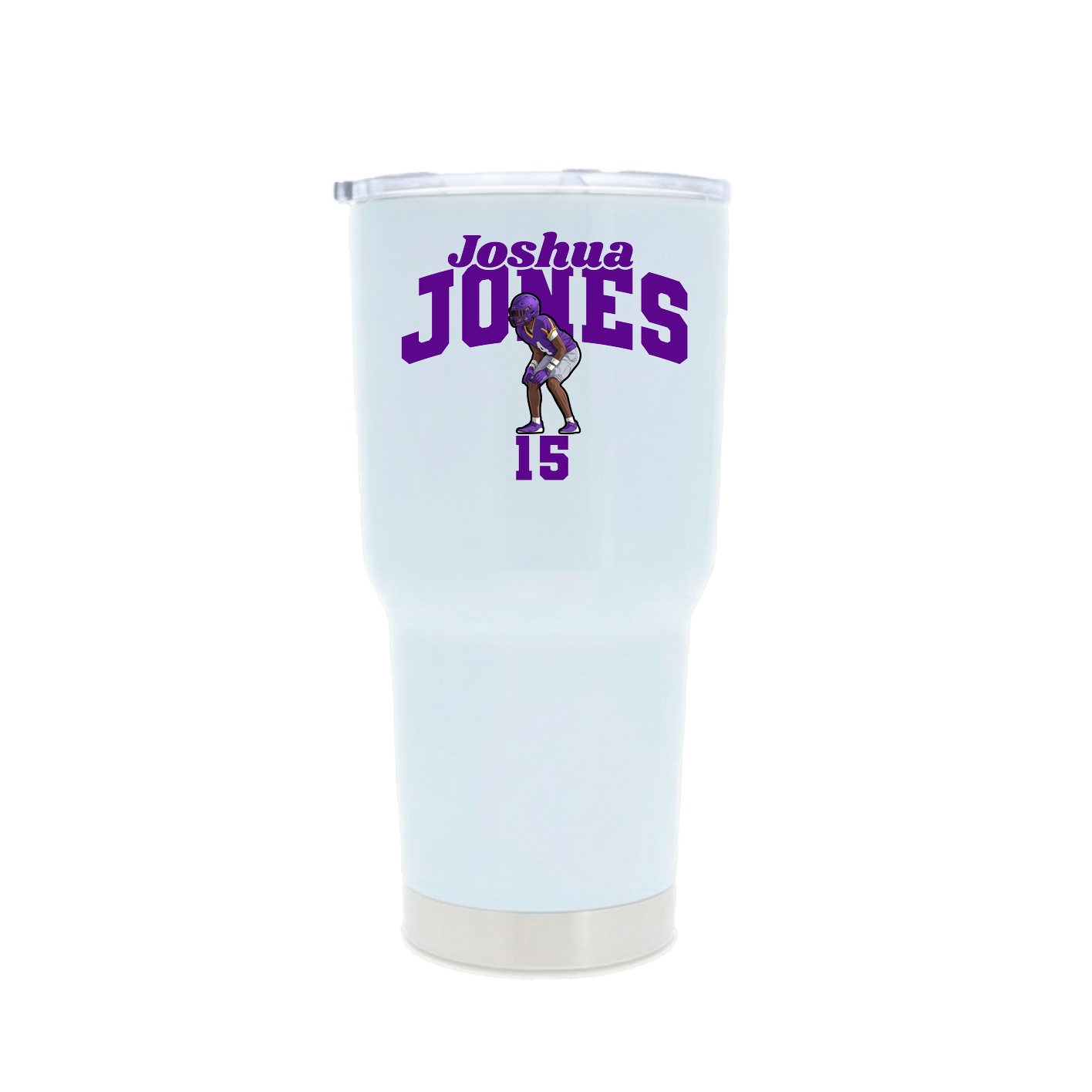 30oz Stainless Steel Tumbler — Signature Arch in White