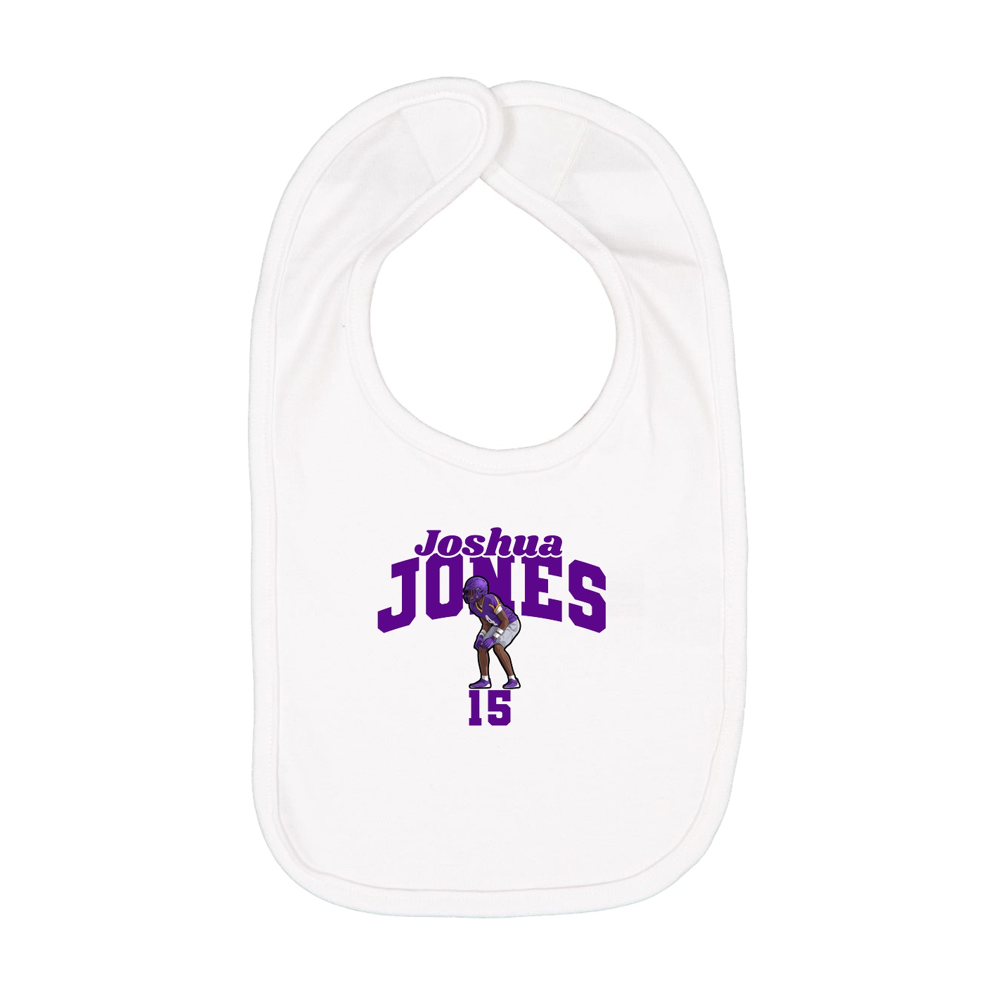 Infant Bib — Signature Arch in White