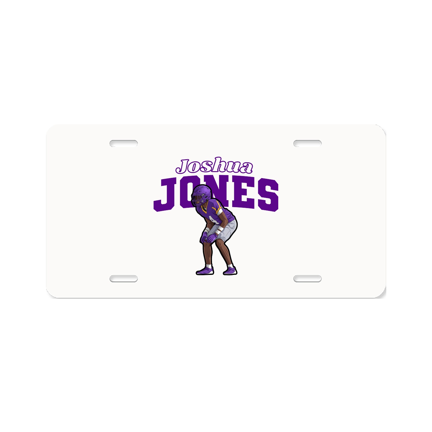 License Plate — Name Arch in Classic
