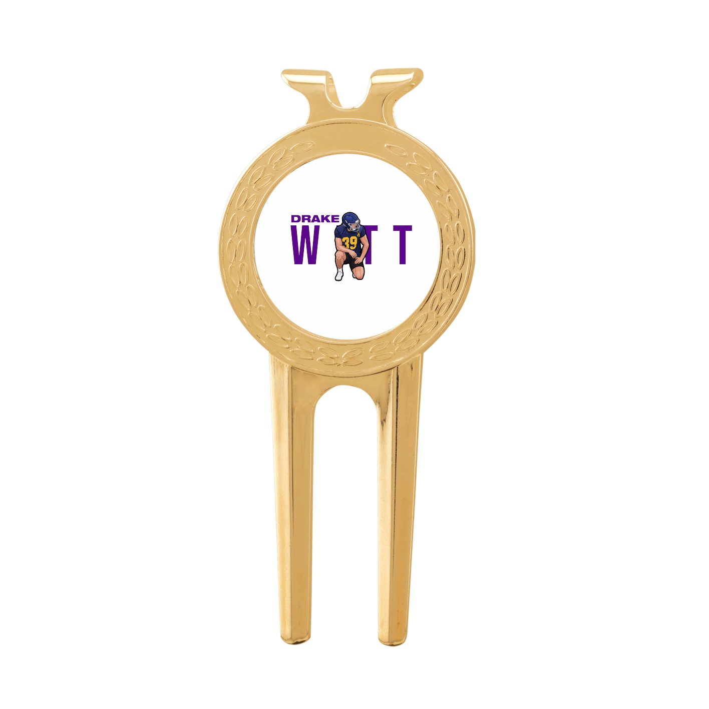 Divot Tool with Ball Marker — Player Name in Classic