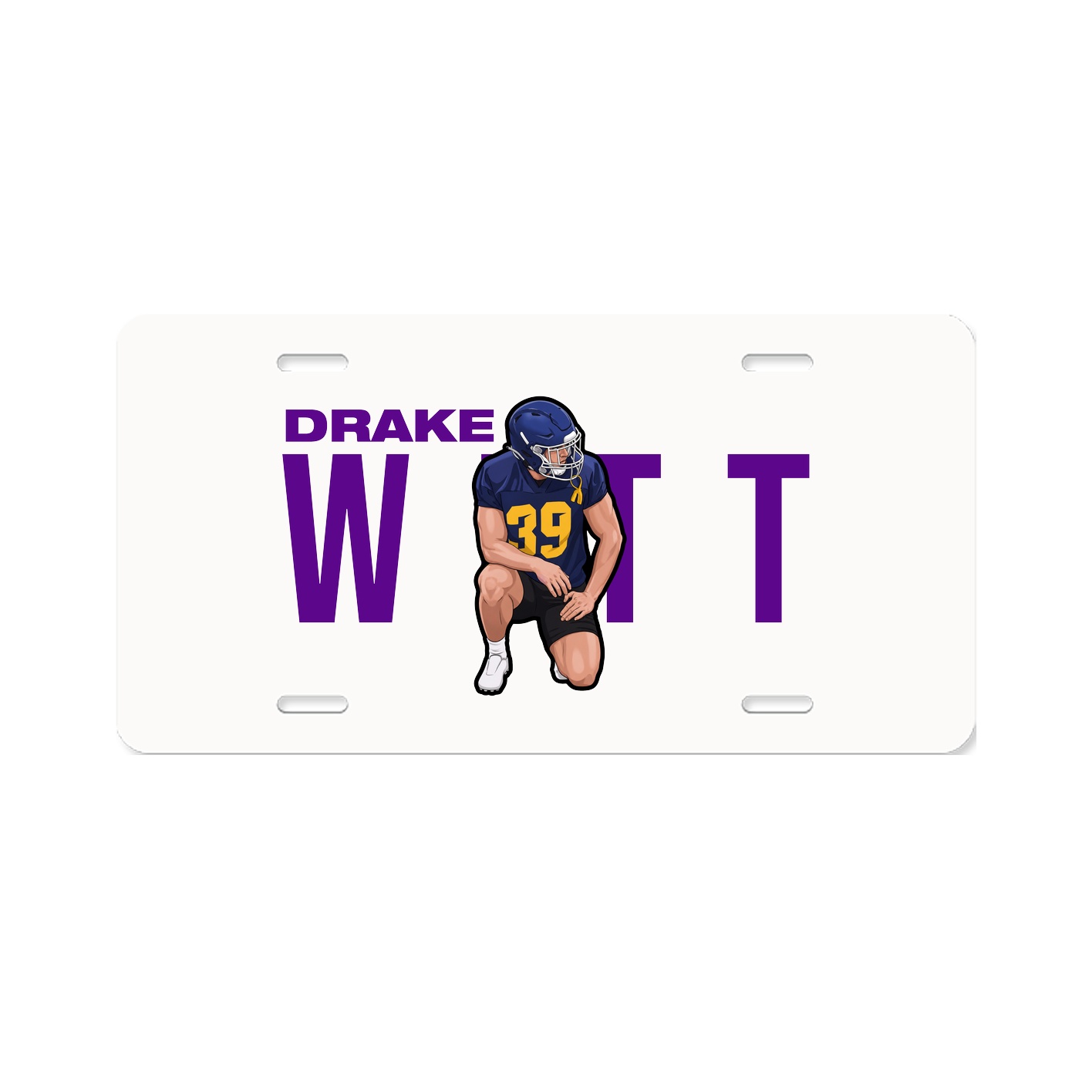 License Plate — Player Name in Classic