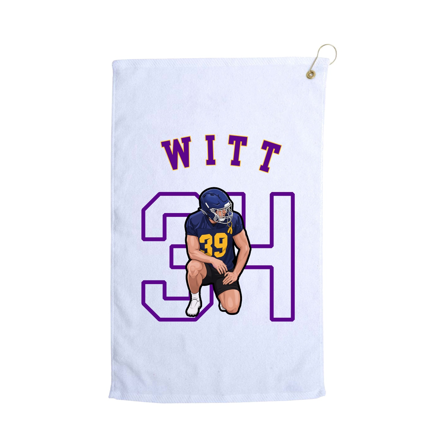 Golf Towel — Shirsey Arch in White
