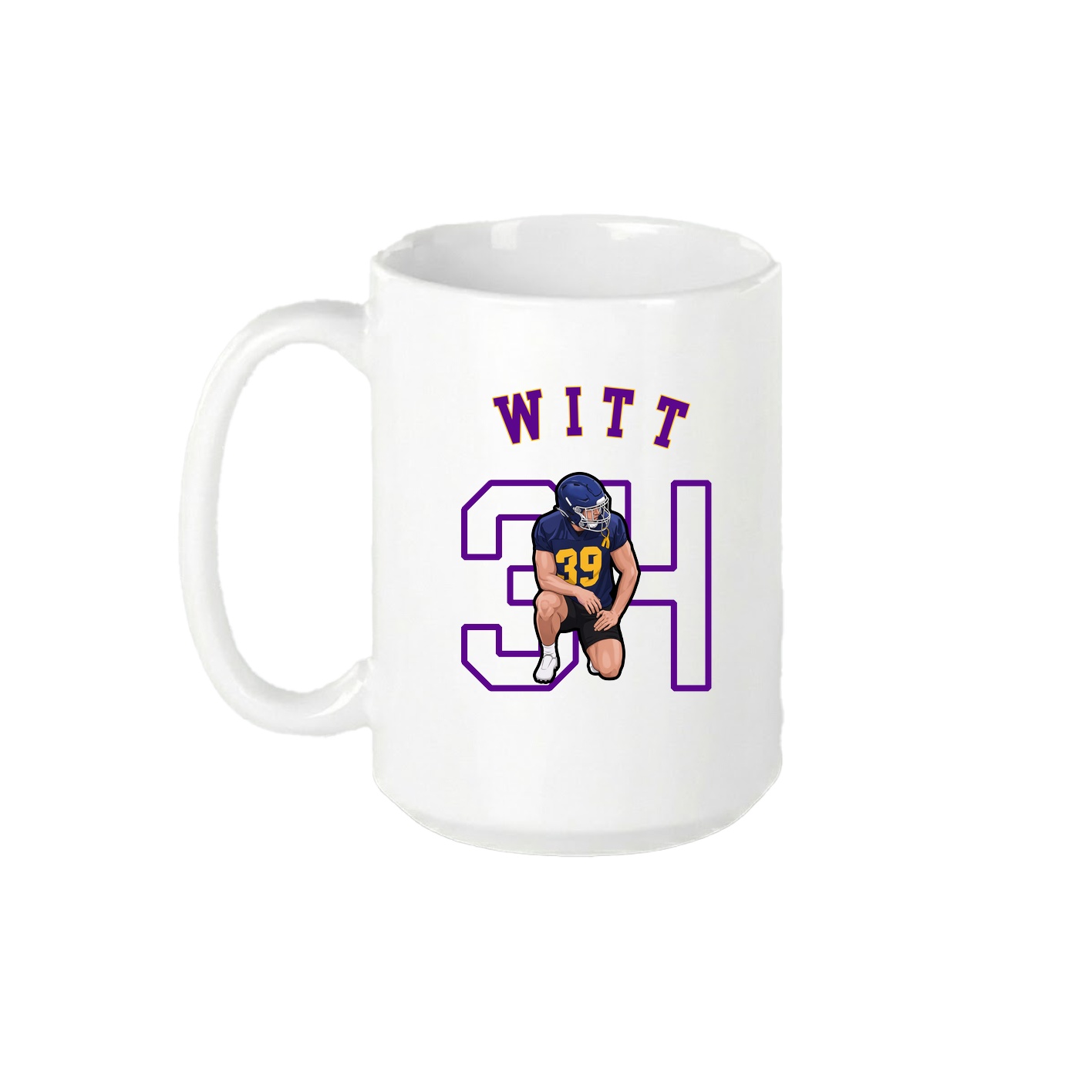 15oz Coffee Mug — Shirsey Arch in White