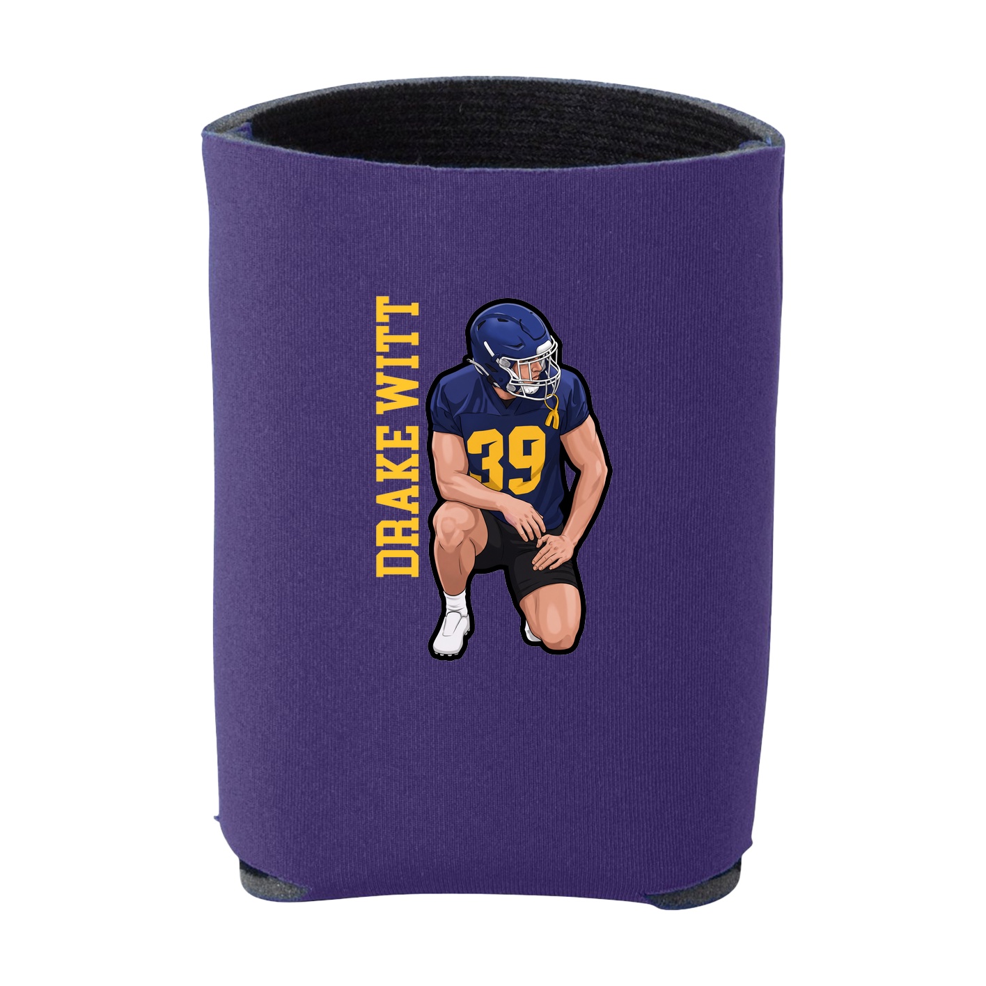Can Holder — Name Vertical in Purple