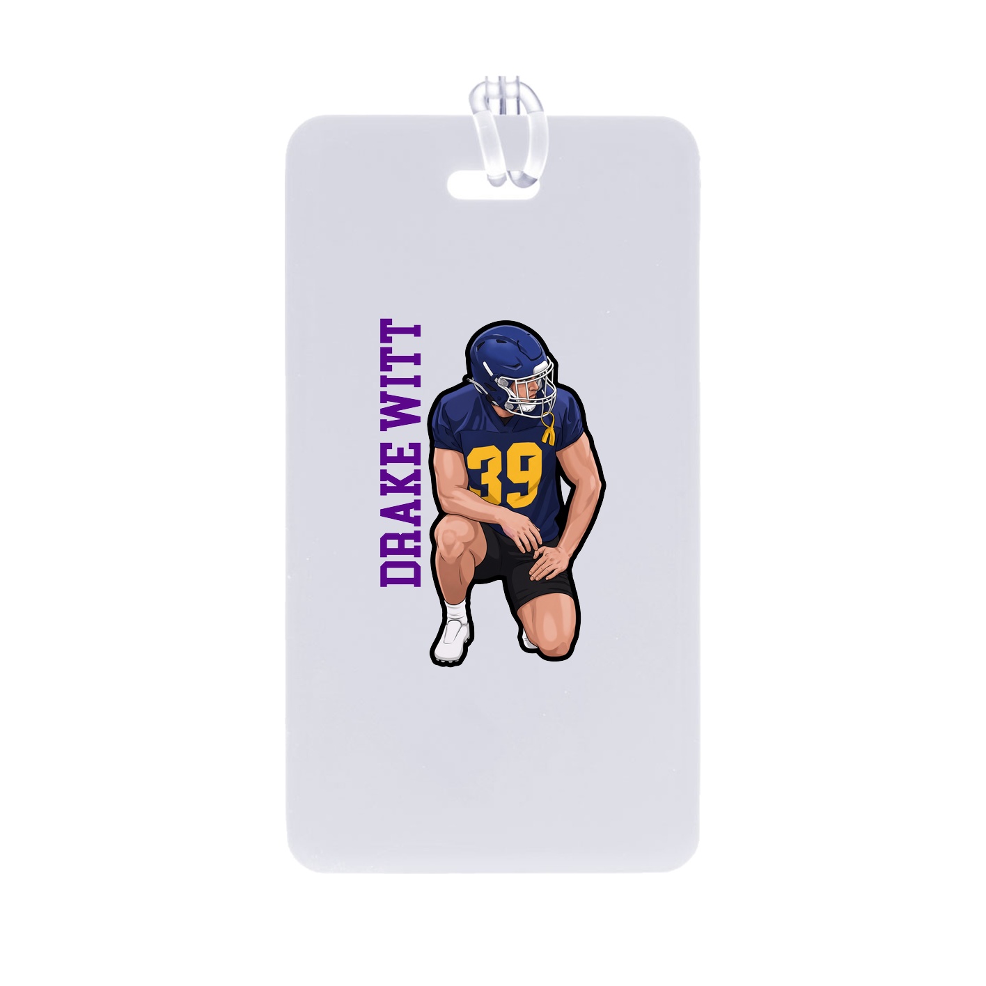 Bag Tag — Name Vertical in Classic