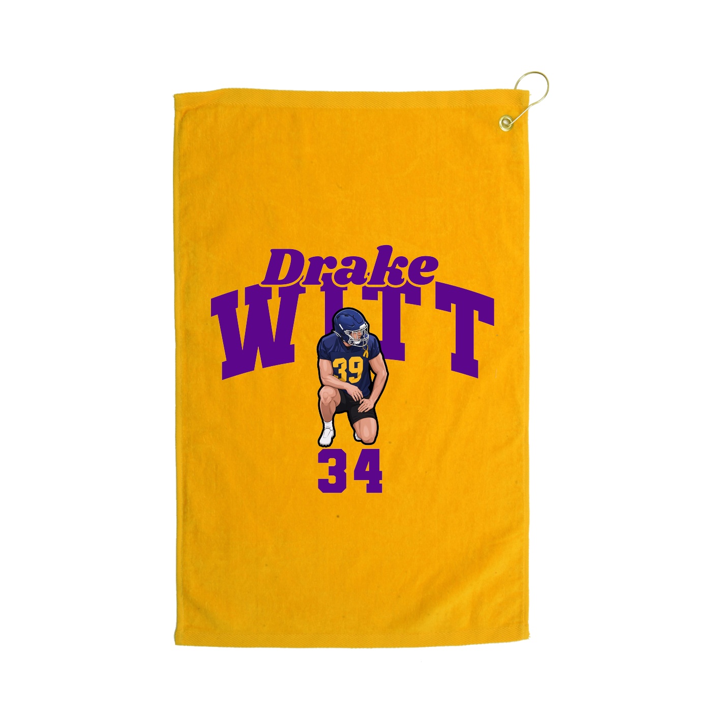 Golf Towel — Signature Arch in Gold