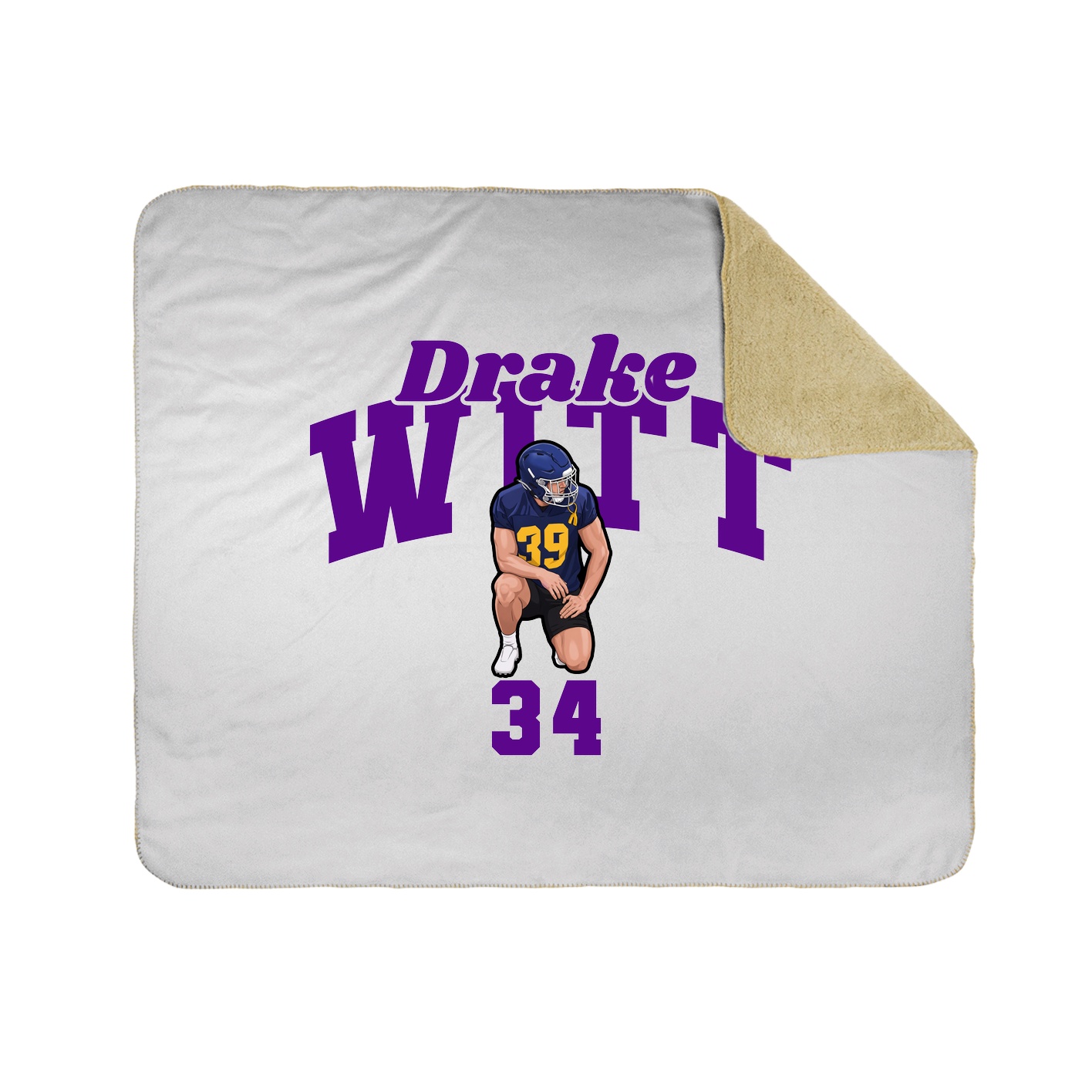 Throw Blanket — Signature Arch in White