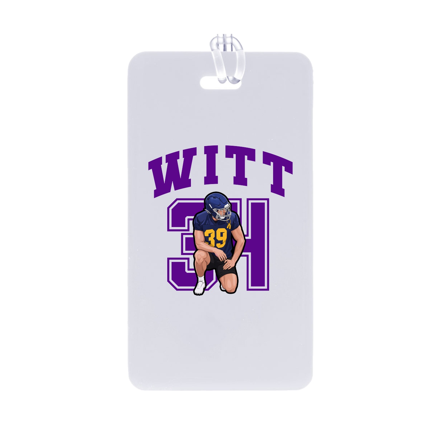 Bag Tag — Number in Classic