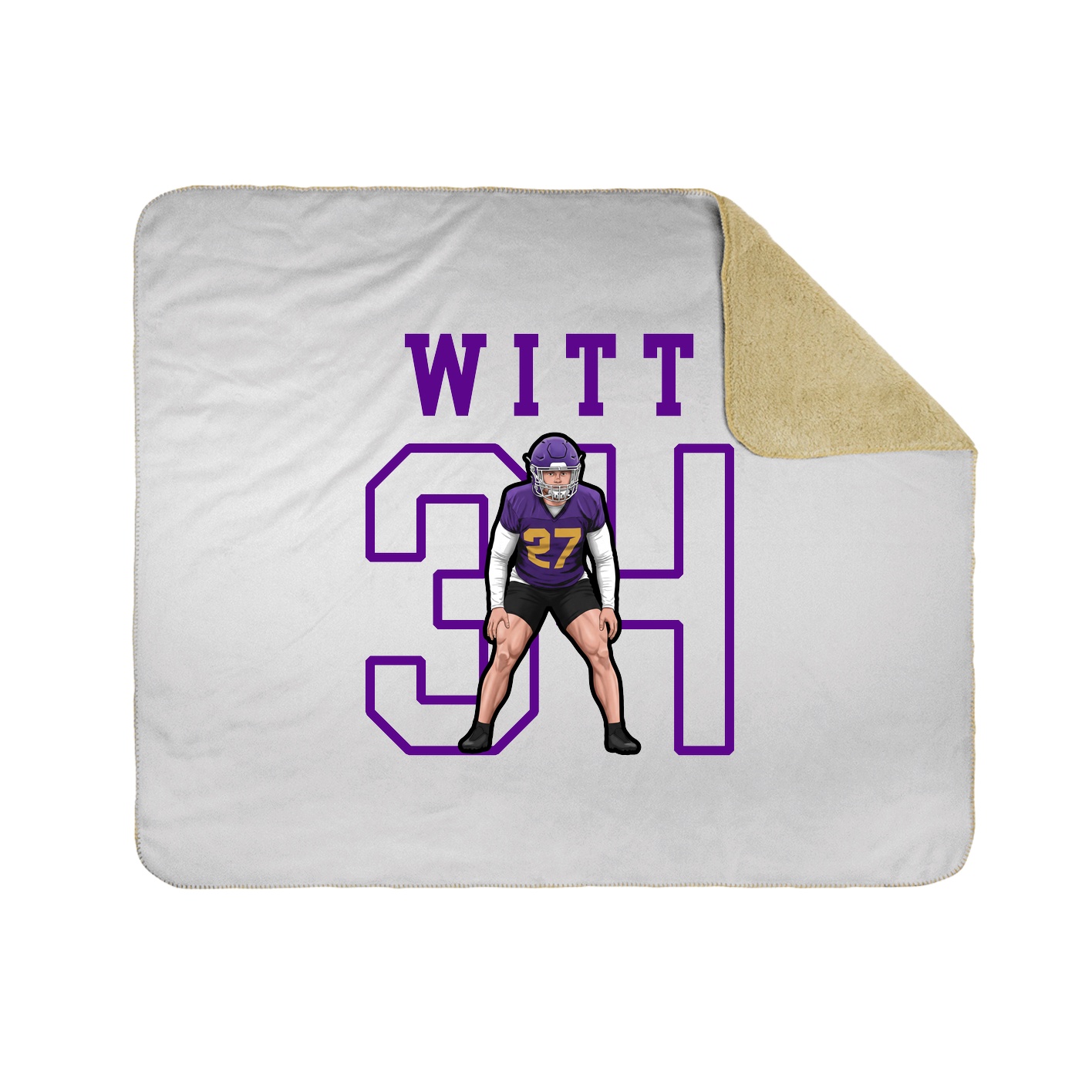Throw Blanket — Shirsey in White