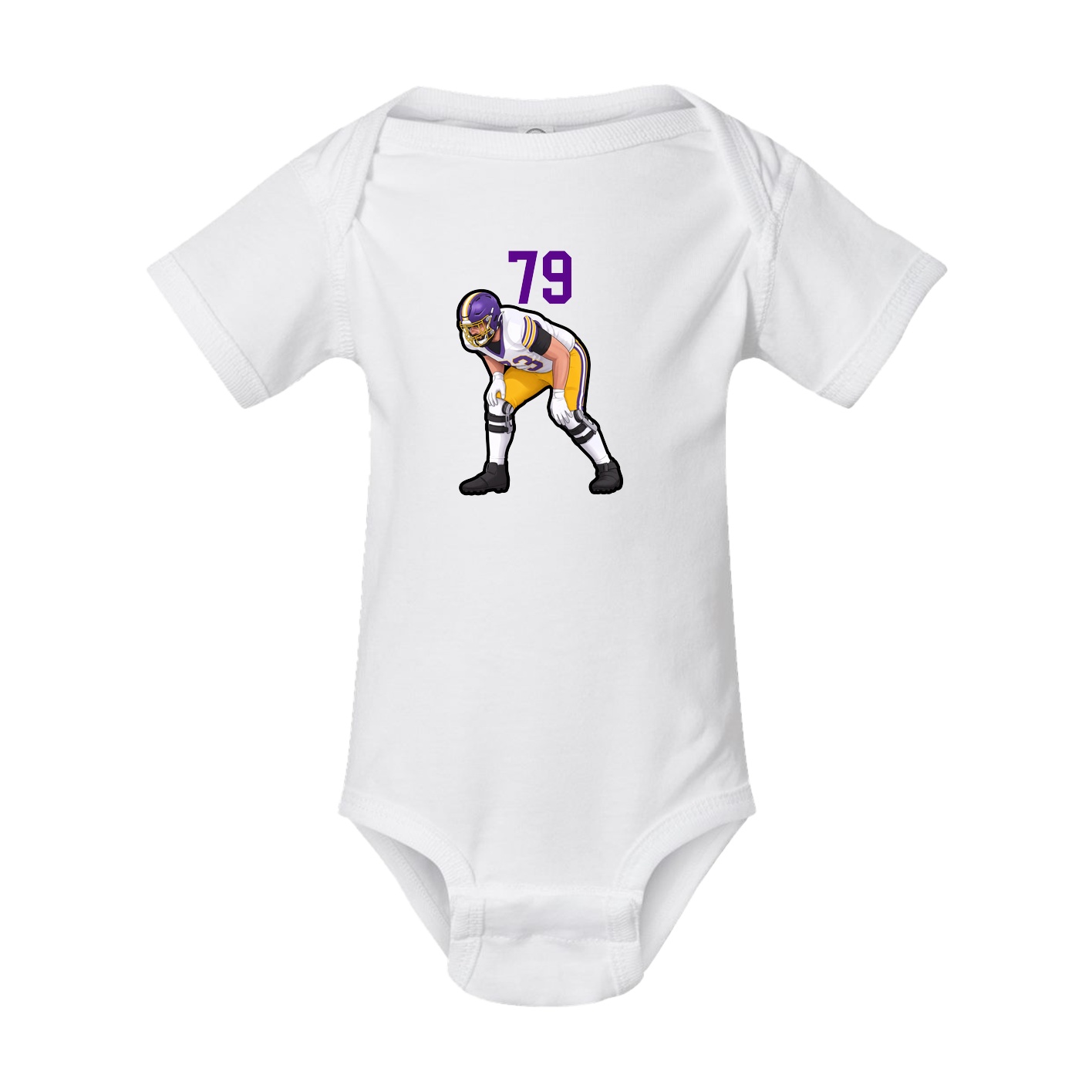 Baby Onesie — Number Top in White