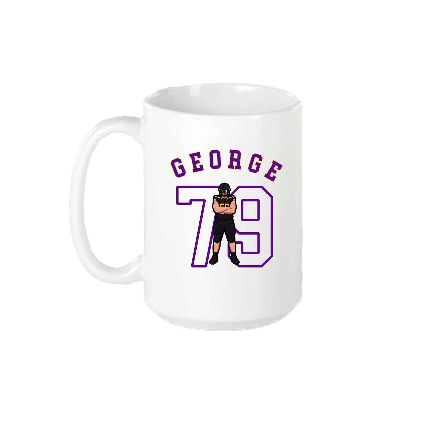 15oz Coffee Mug — Shirsey Arch in White