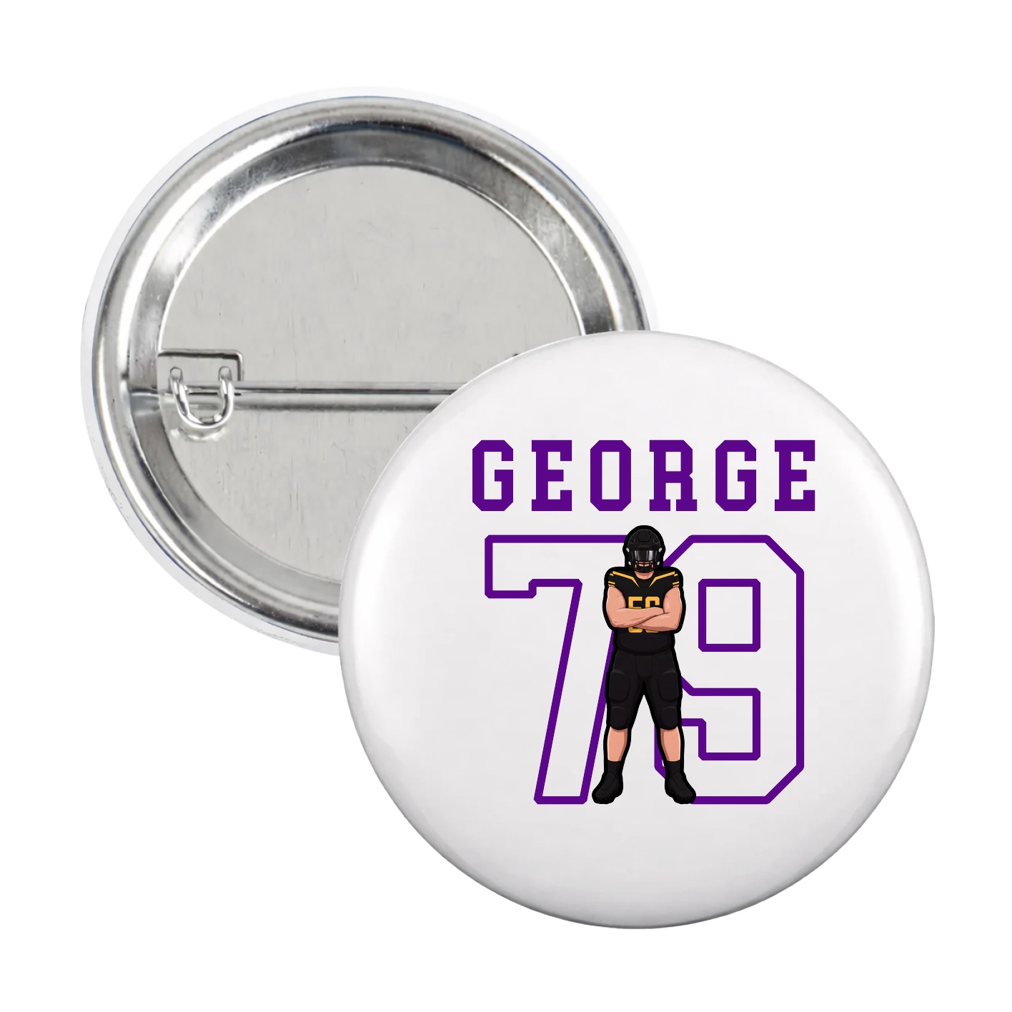 Game Day Button — Shirsey in White