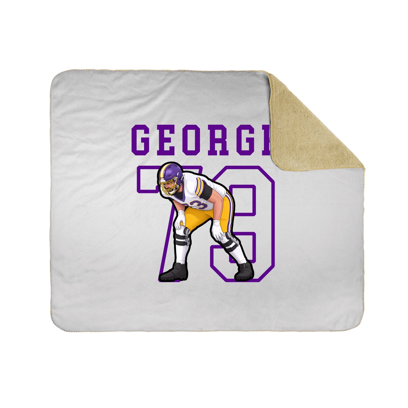 Throw Blanket — Shirsey in White