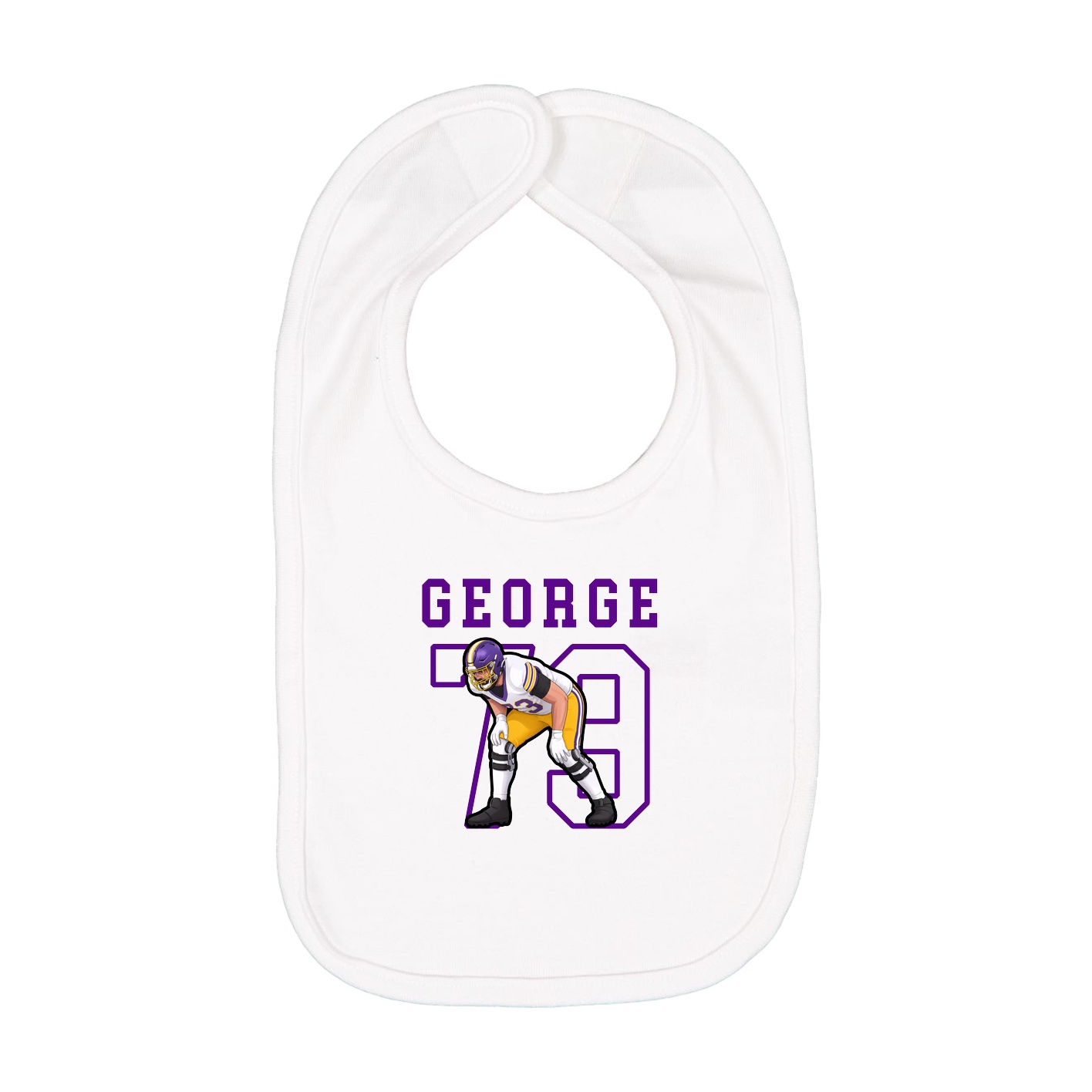 Infant Bib — Shirsey in White