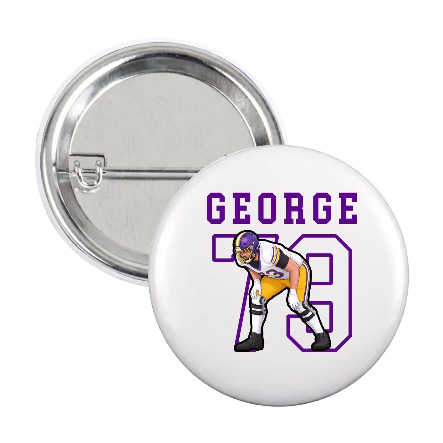 Game Day Button — Shirsey in White