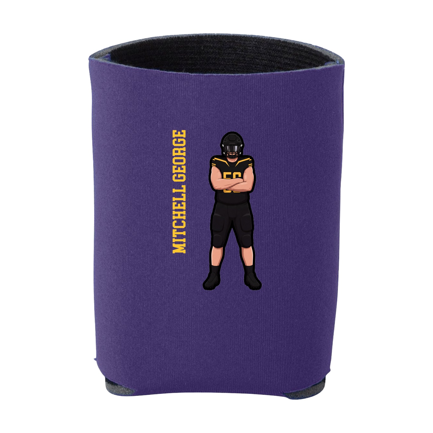 Can Holder — Name Vertical in Purple