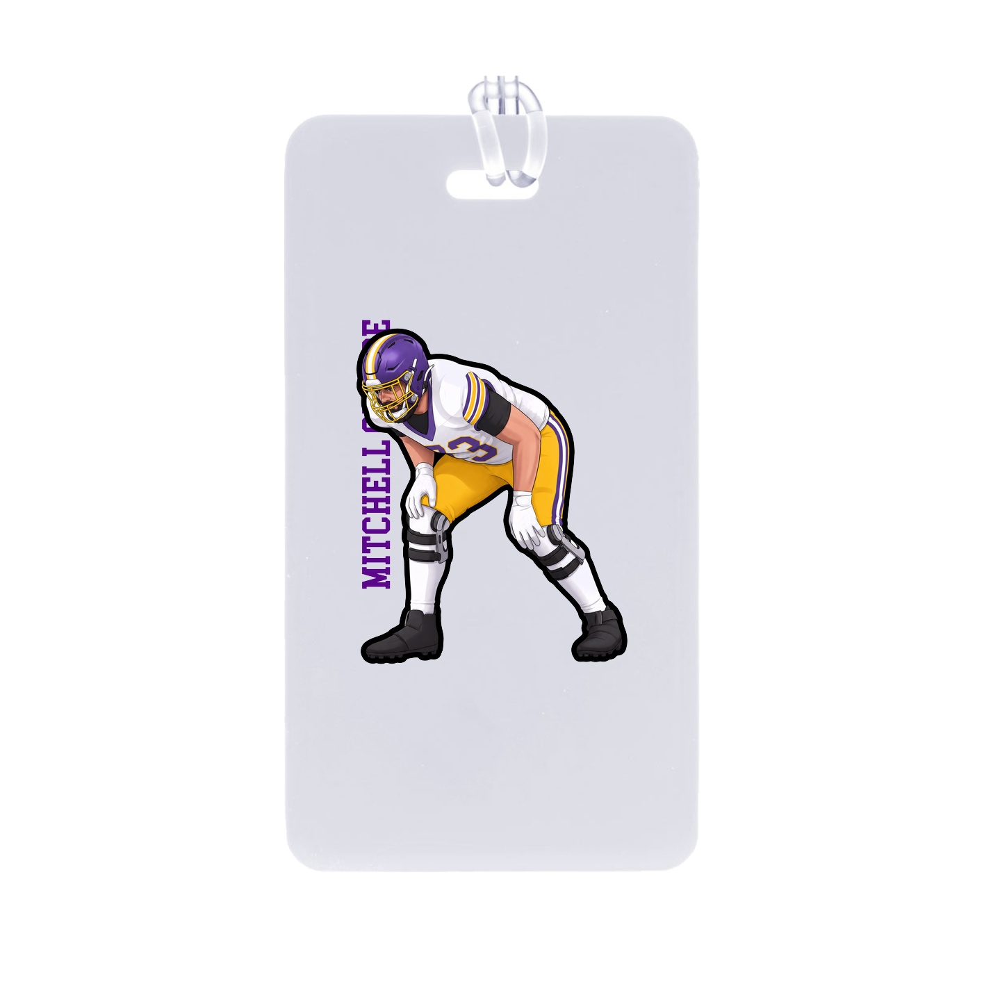 Bag Tag — Name Vertical in Classic