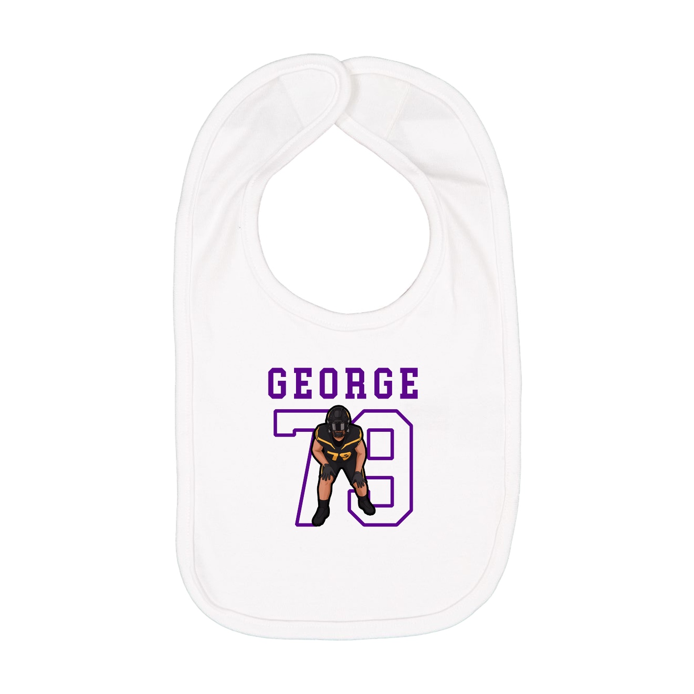 Infant Bib — Shirsey in White