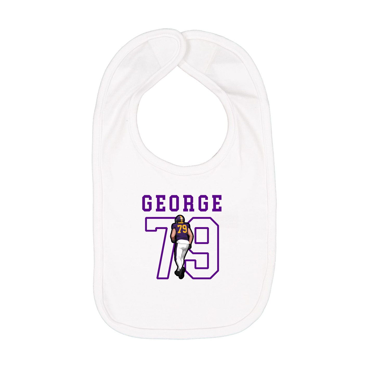 Infant Bib — Shirsey in White