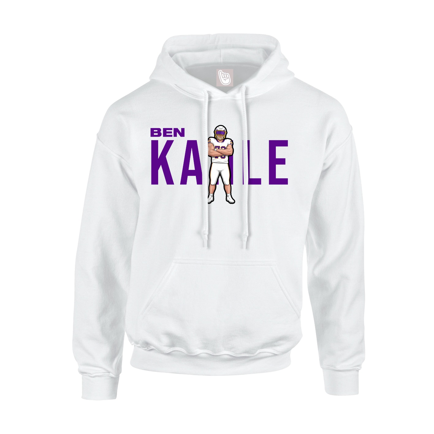 Hoodie — Player Name in White