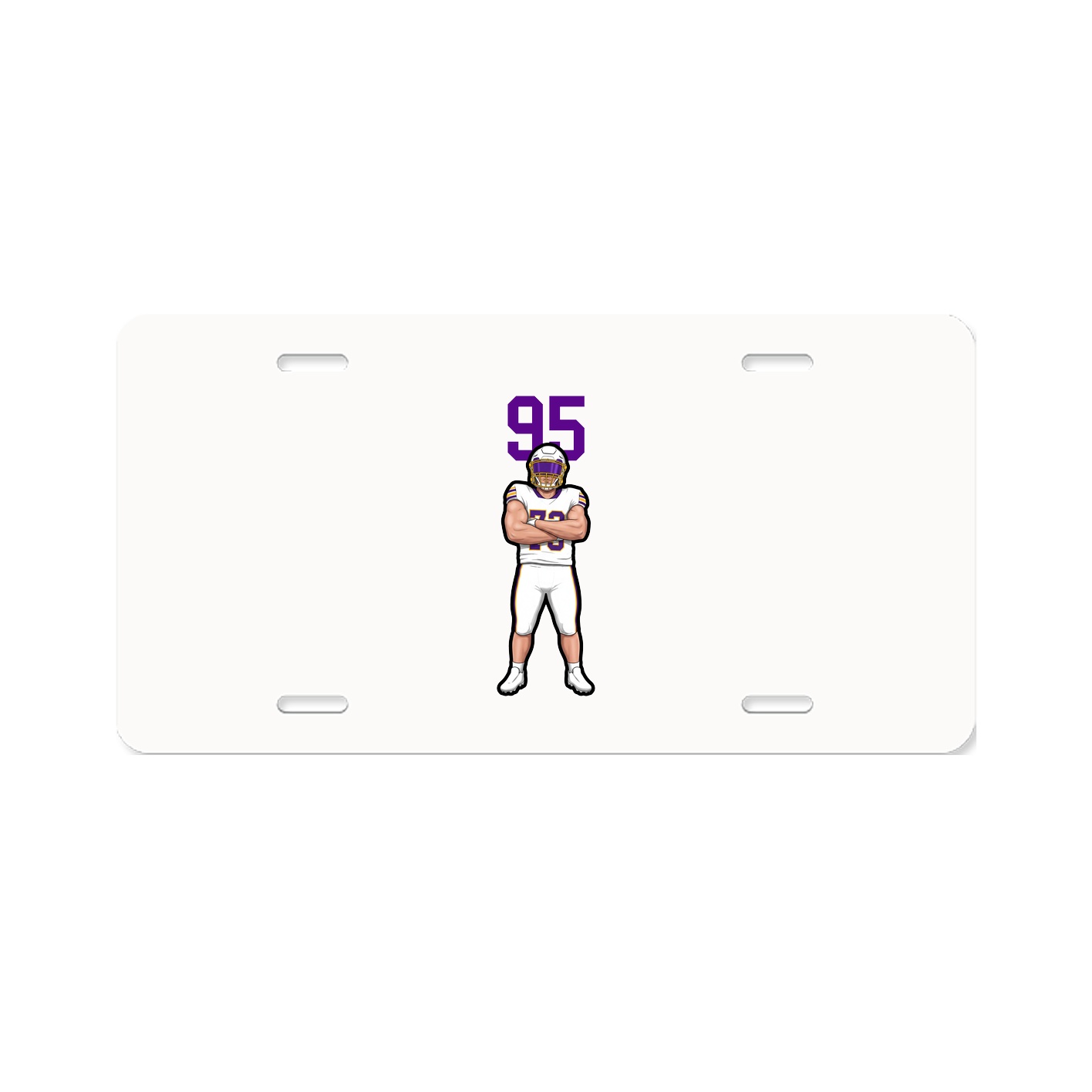 License Plate — Number Top in Classic