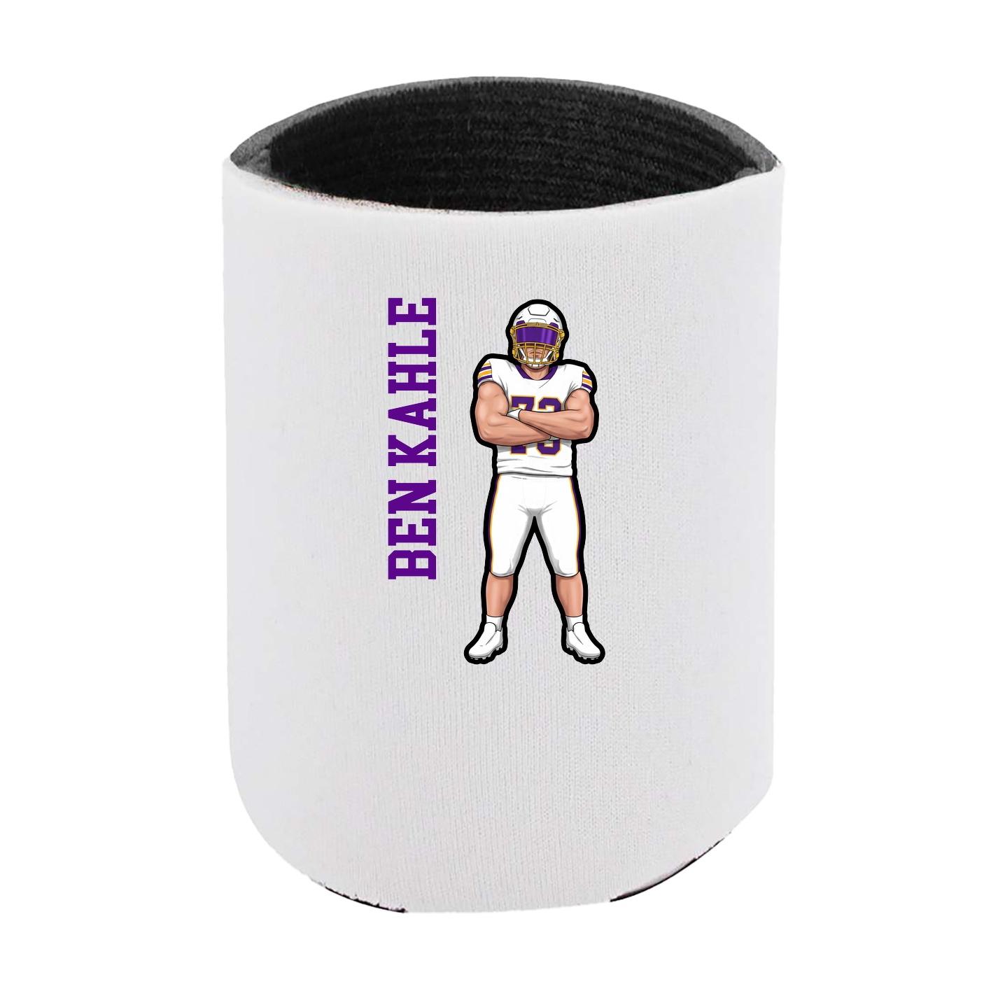 Can Holder — Name Vertical in White