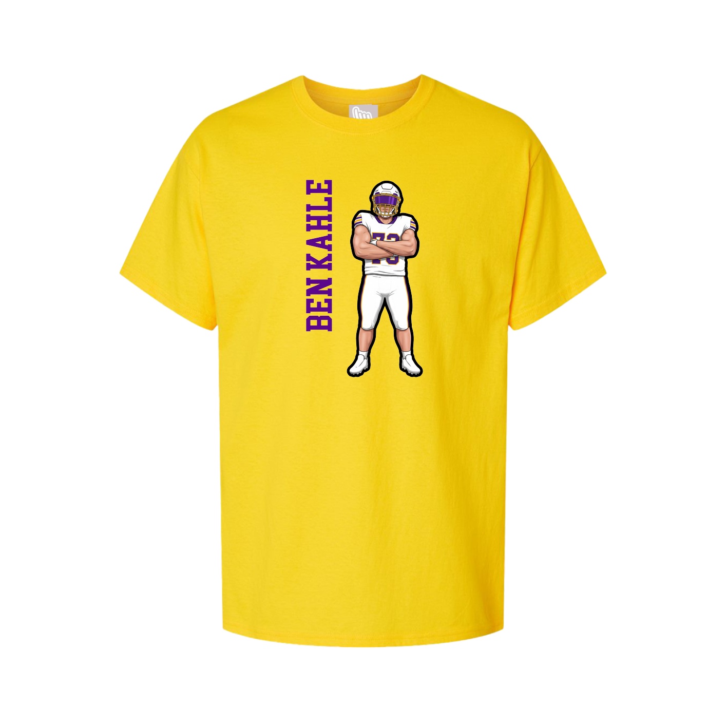 Tee — Name Vertical in Gold
