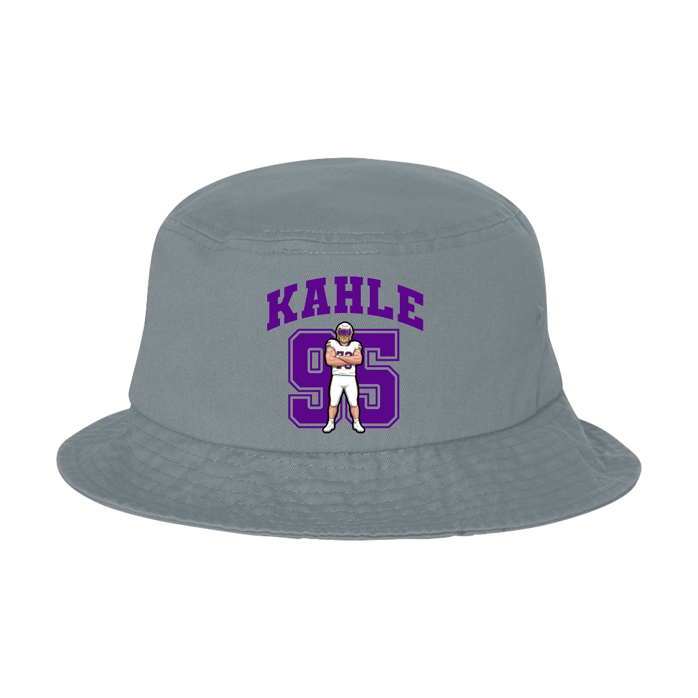 Bucket Cap — Number in Grey