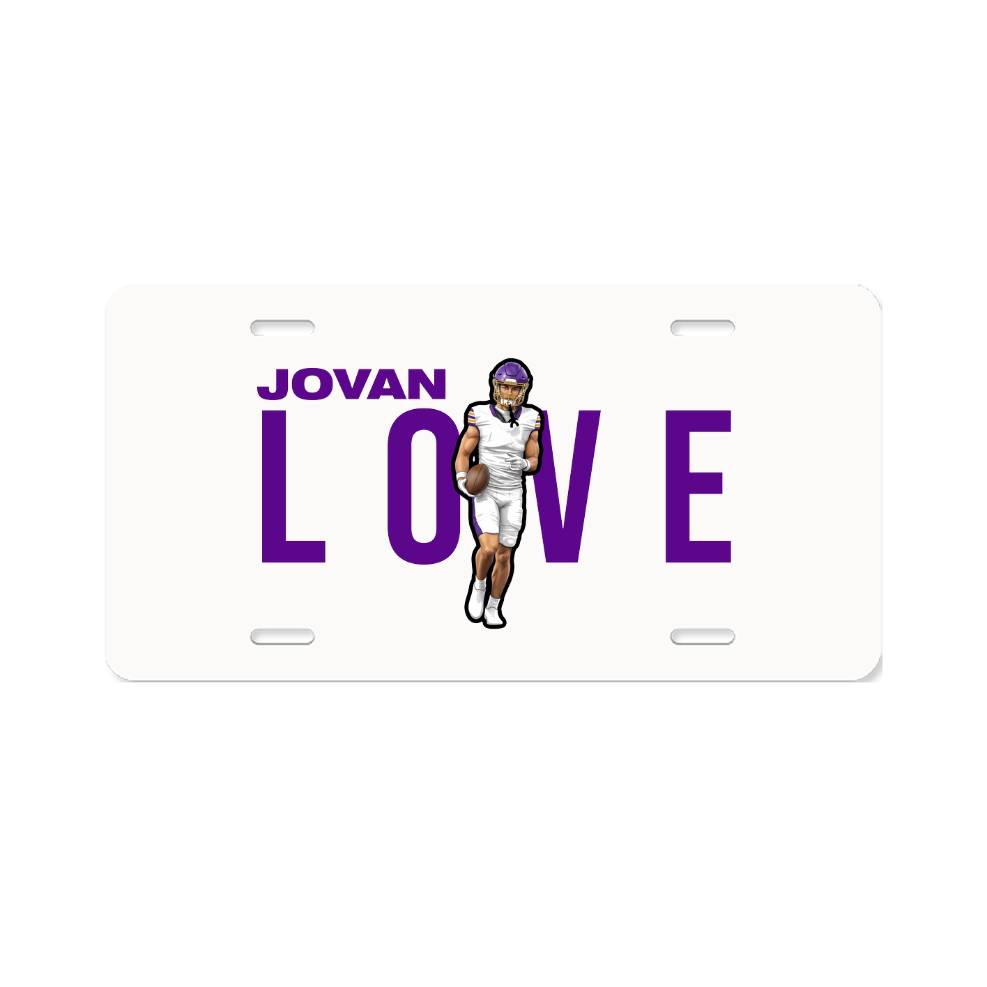 License Plate — Player Name in Classic