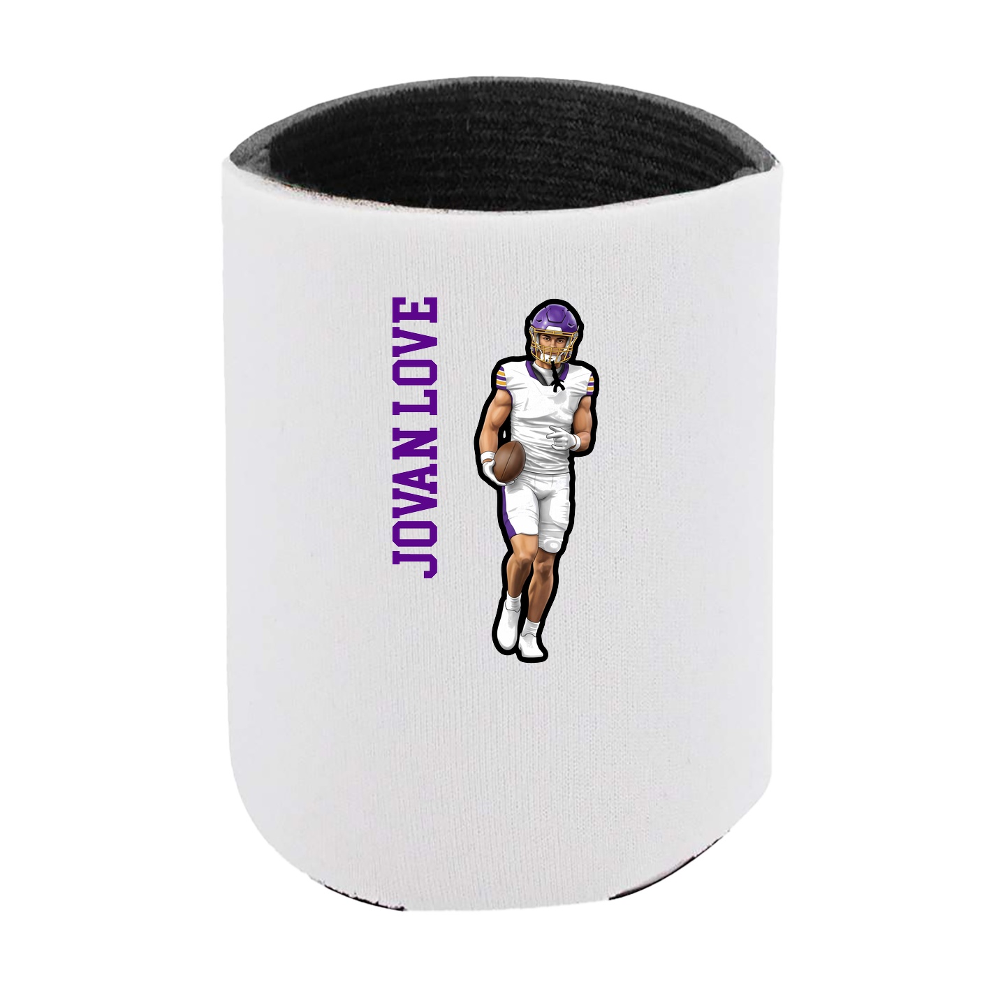 Can Holder — Name Vertical in White
