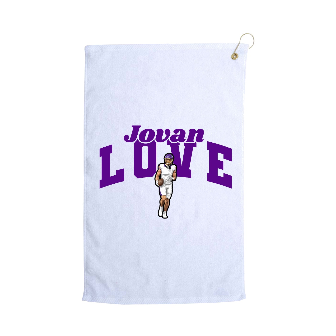 Golf Towel — Signature Arch in White