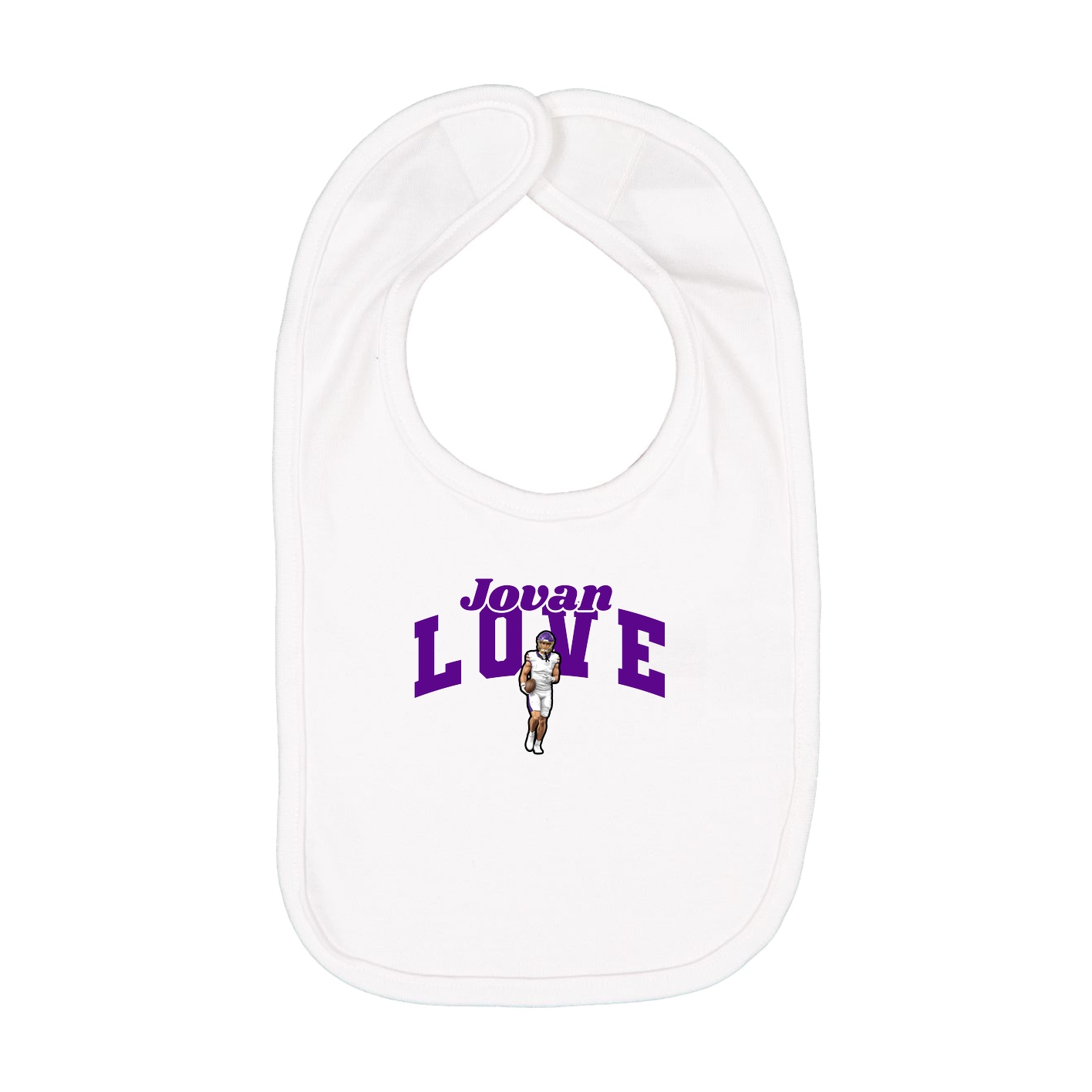 Infant Bib — Signature Arch in White