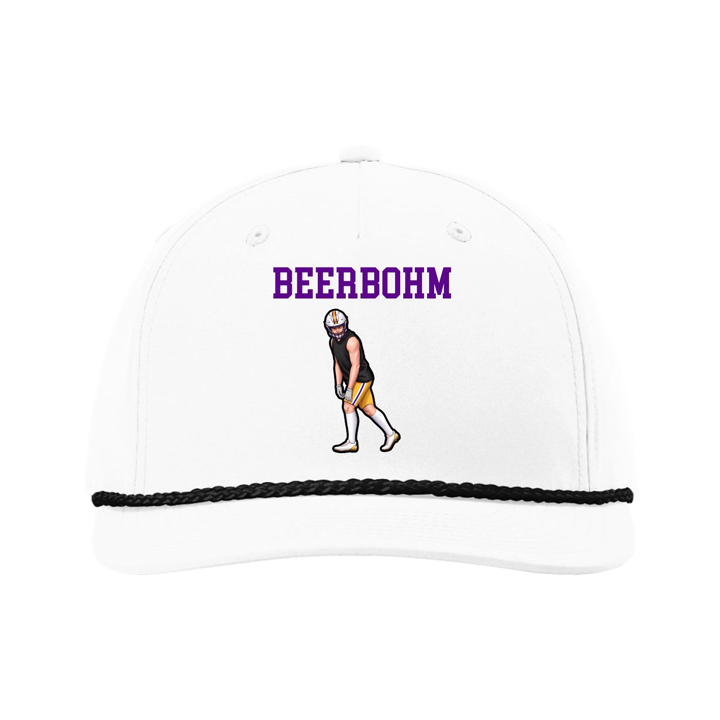 Five-Panel Classic Rope Cap — Shirsey in White