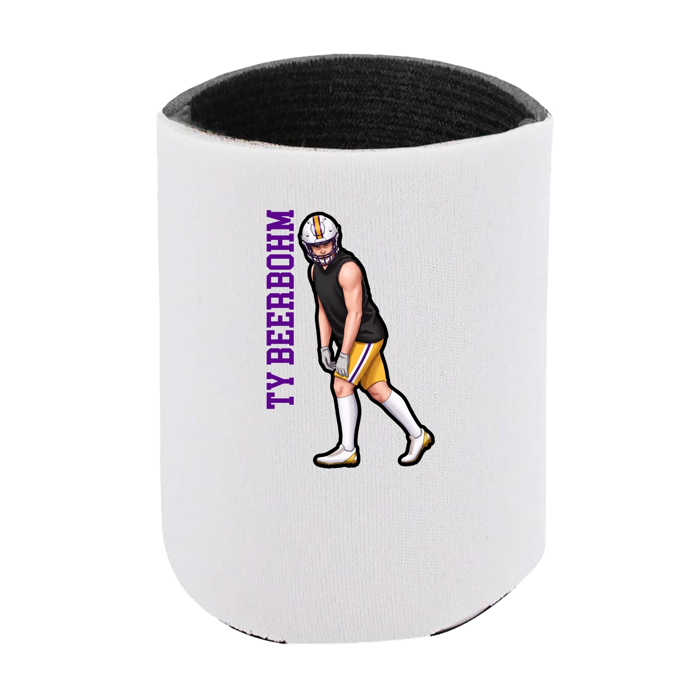 Can Holder — Name Vertical in White
