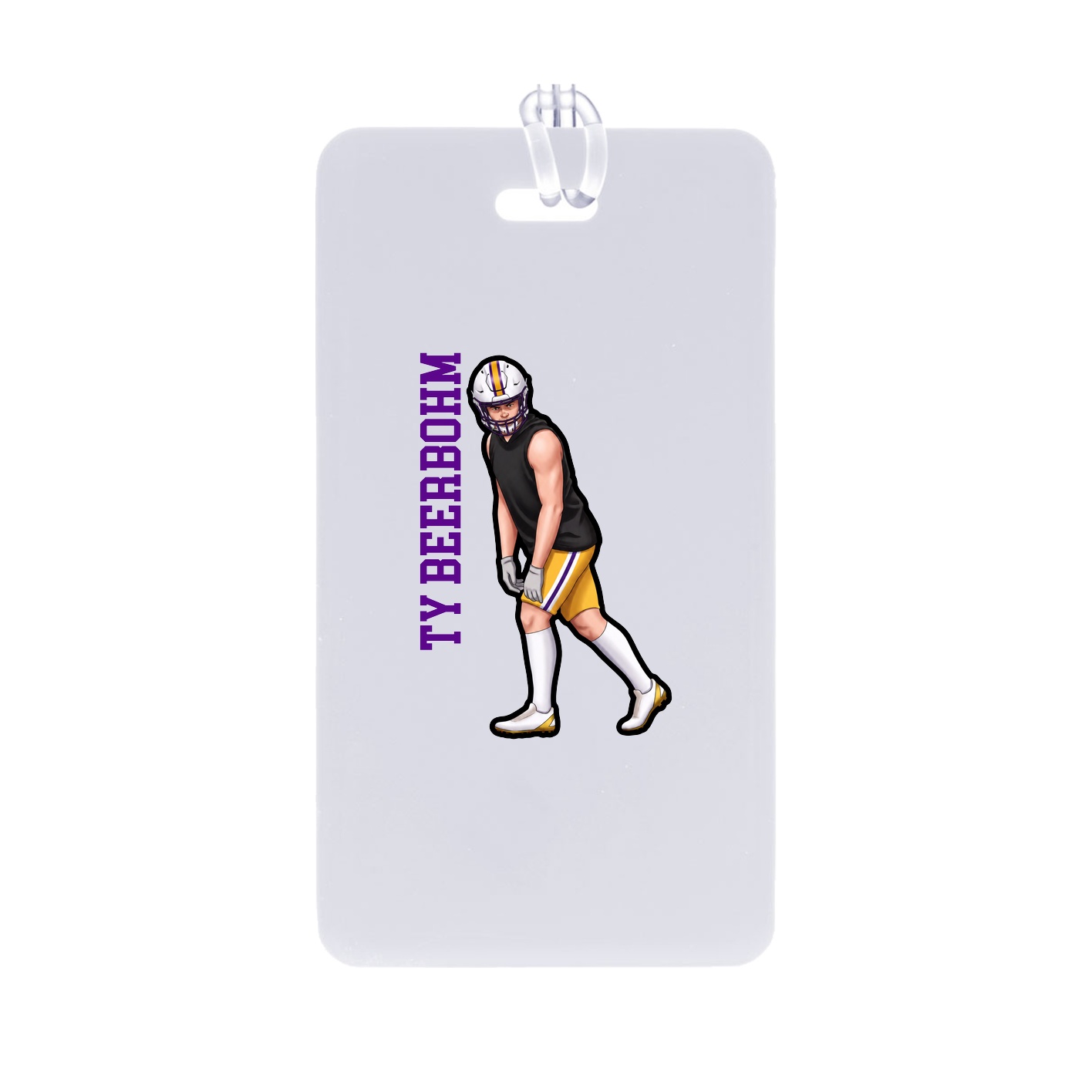 Bag Tag — Name Vertical in Classic