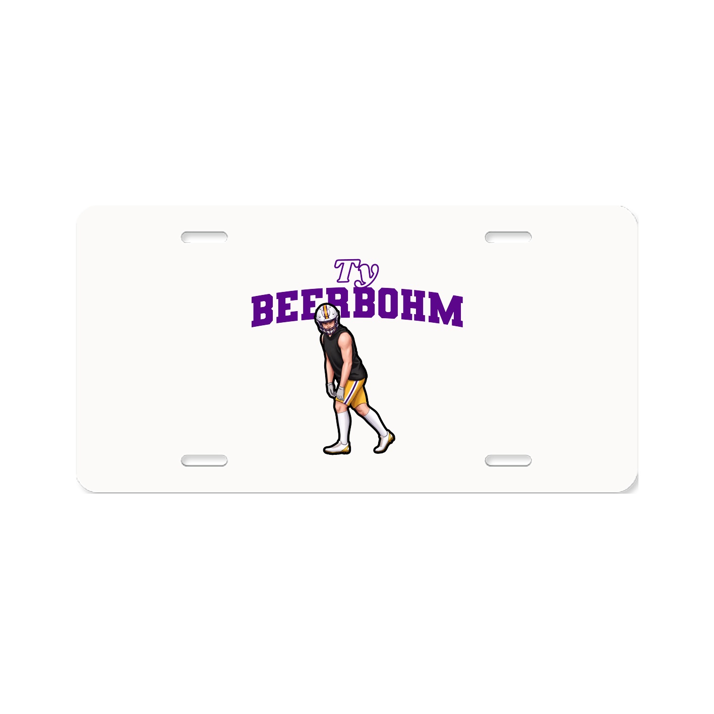 License Plate — Name Arch in Classic