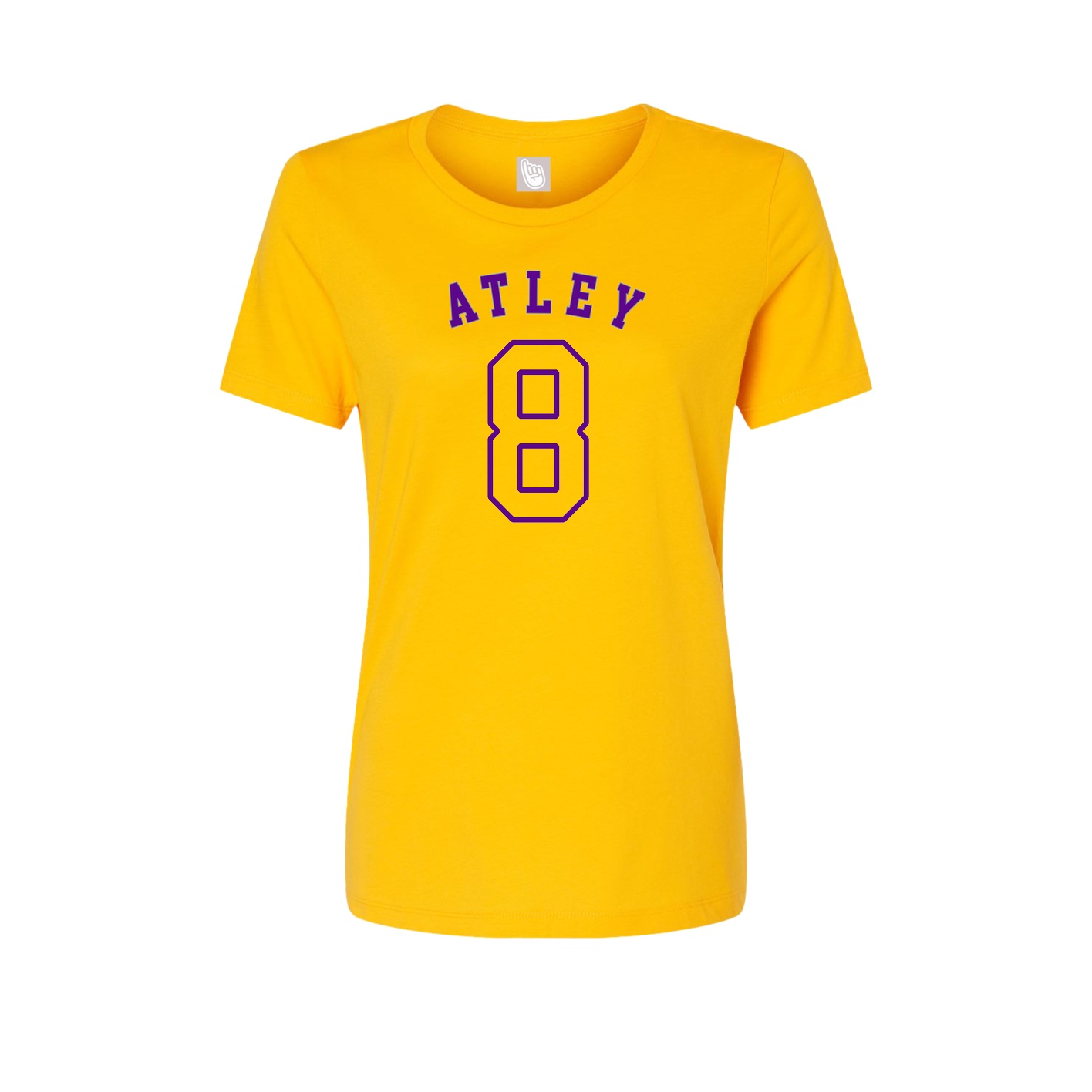 Fitted Women's Tee — Shirsey Arch in Gold