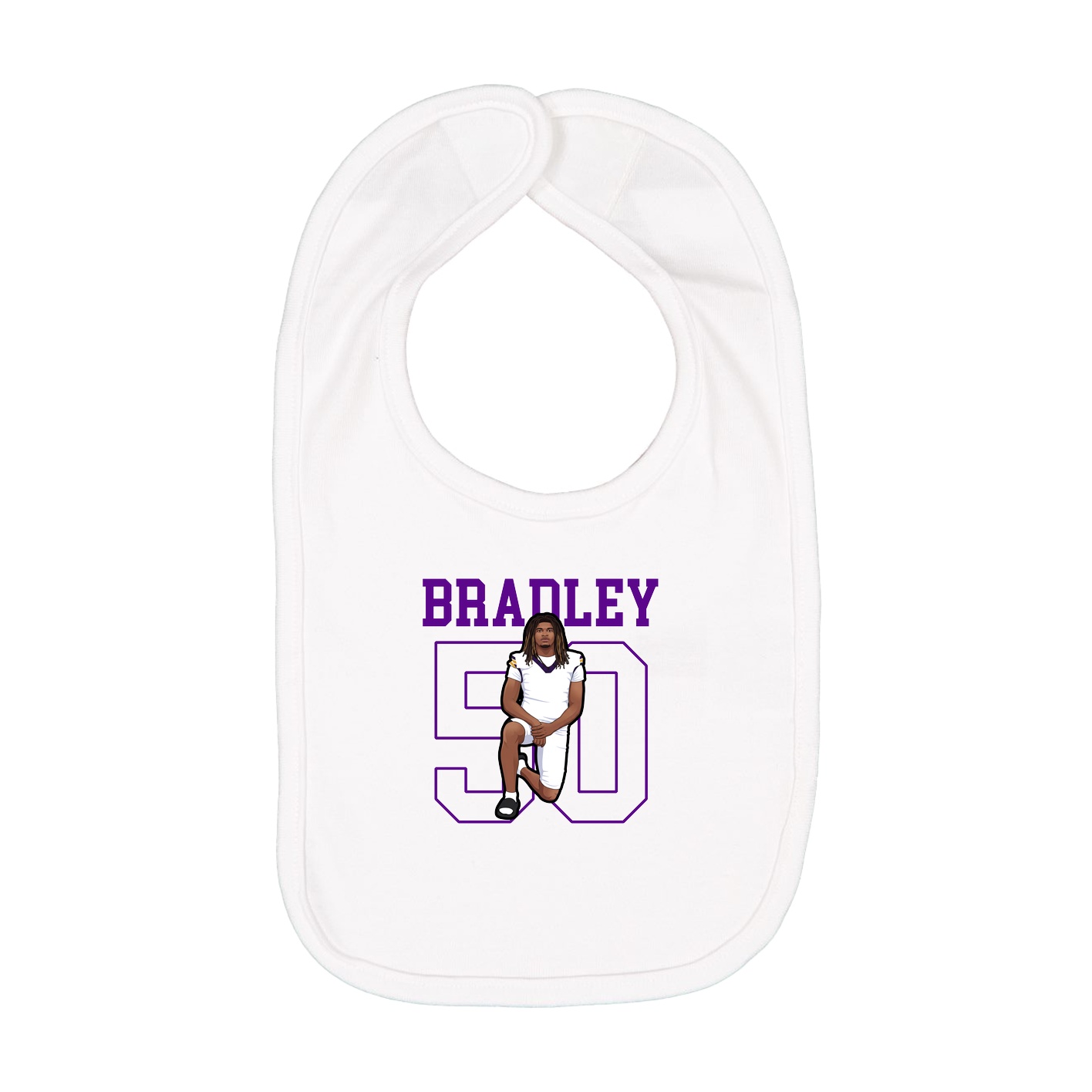 Infant Bib — Shirsey in White